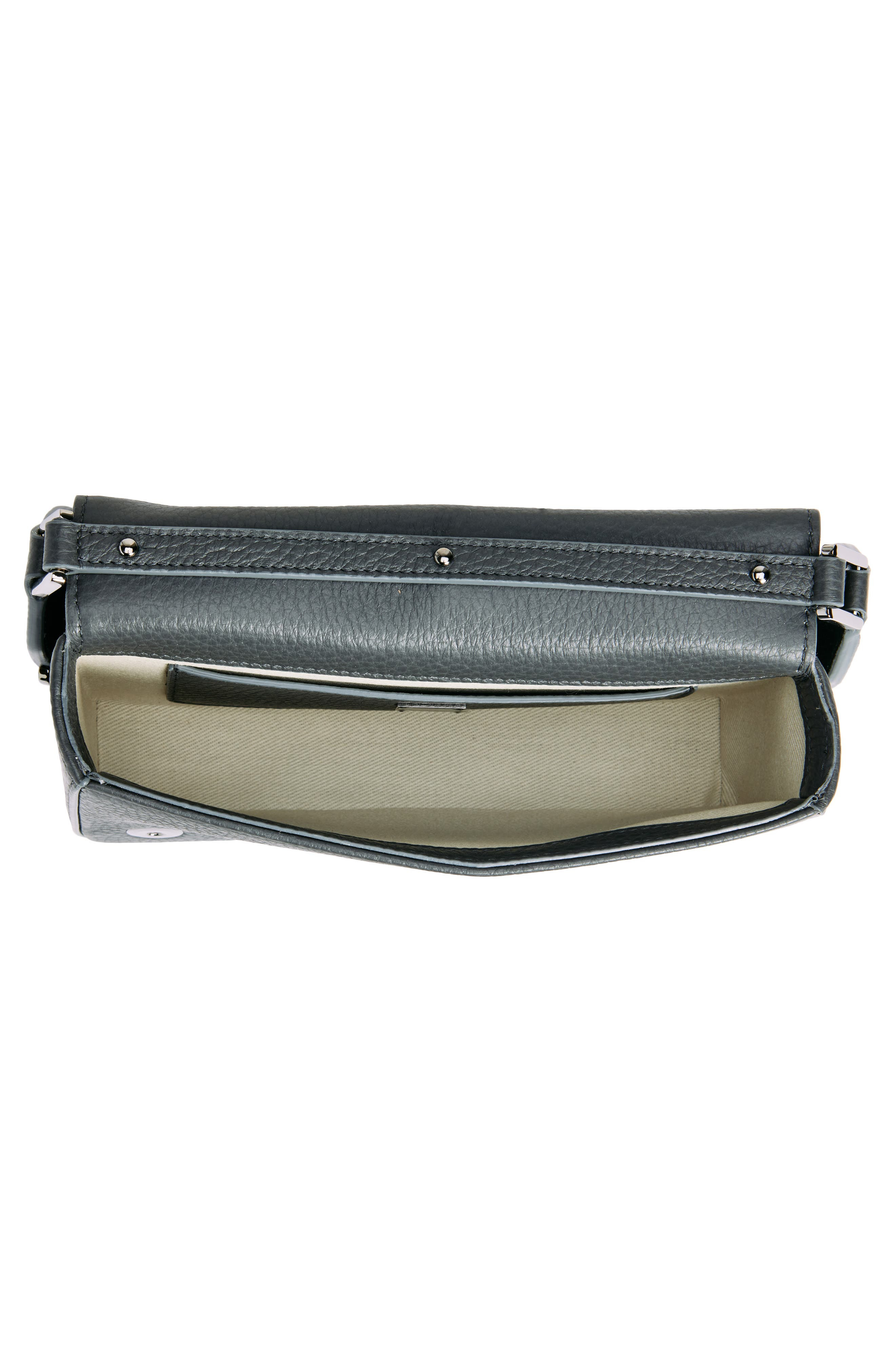 Dolce&Gabbana Mini Deerskin Leather Shoulder Bag in Grigio at Nordstrom - 3