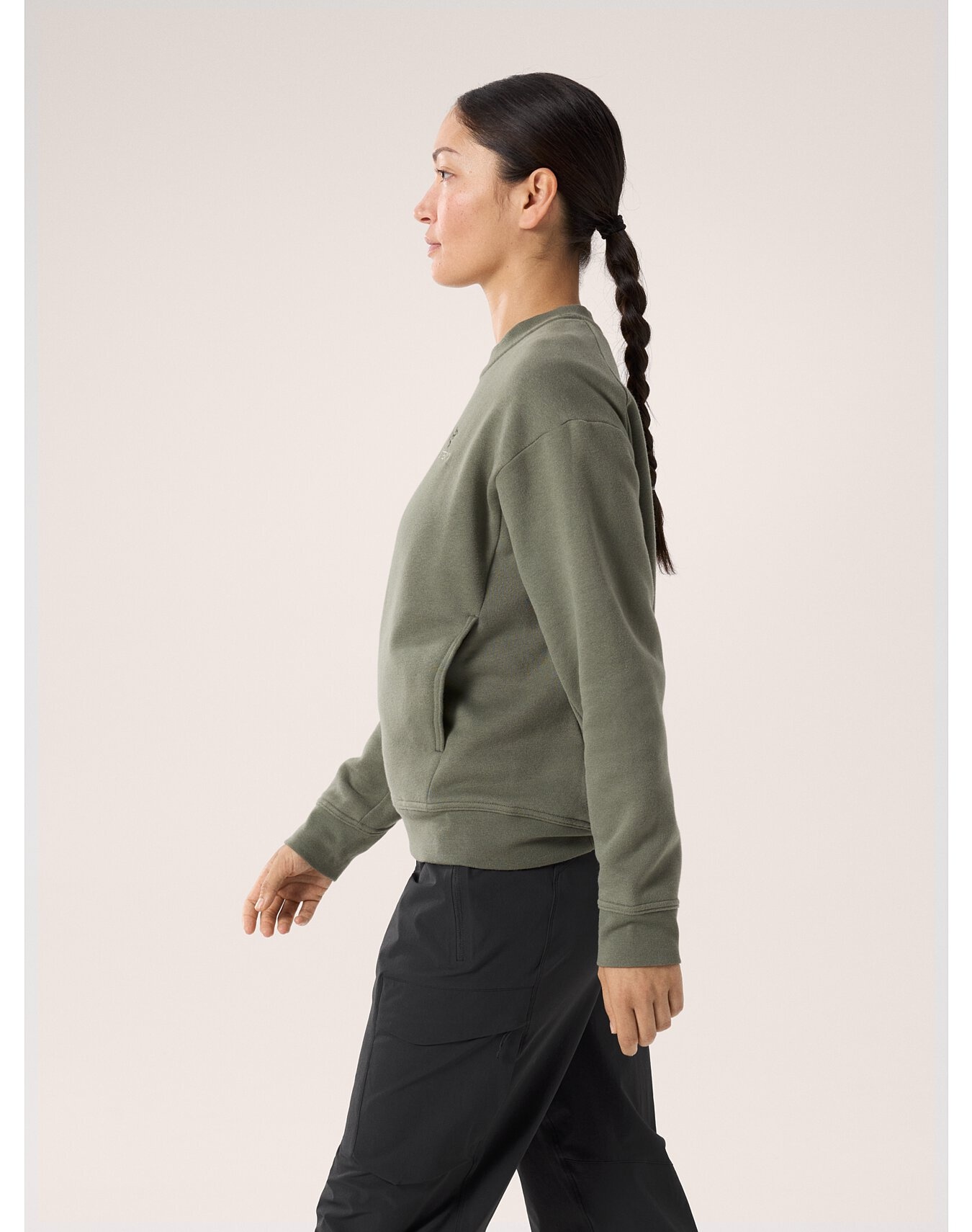Emblem Fleece Crew Neck Pullover - 6