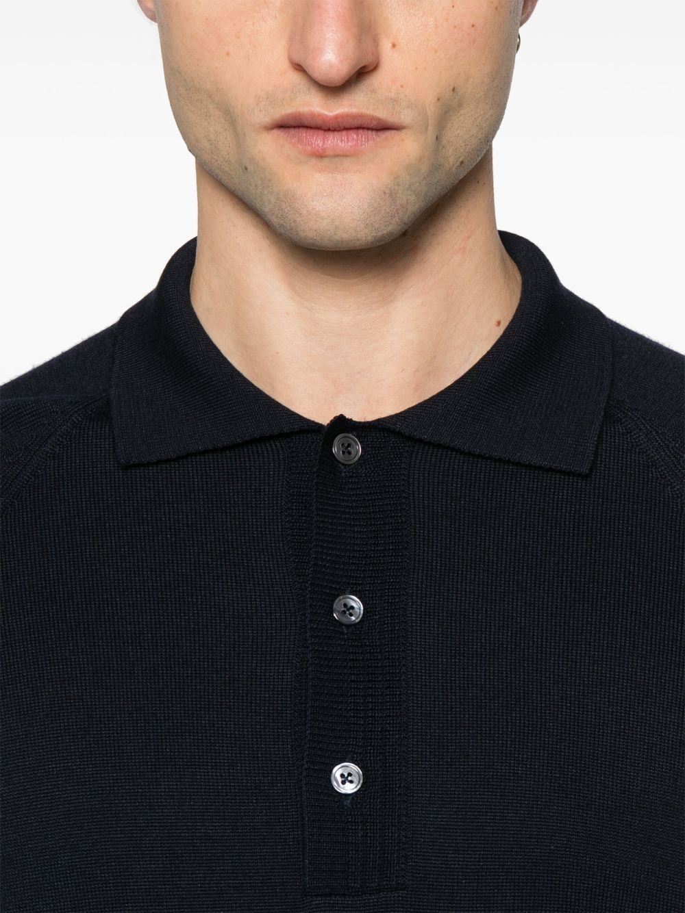 knitted polo sweater - 5