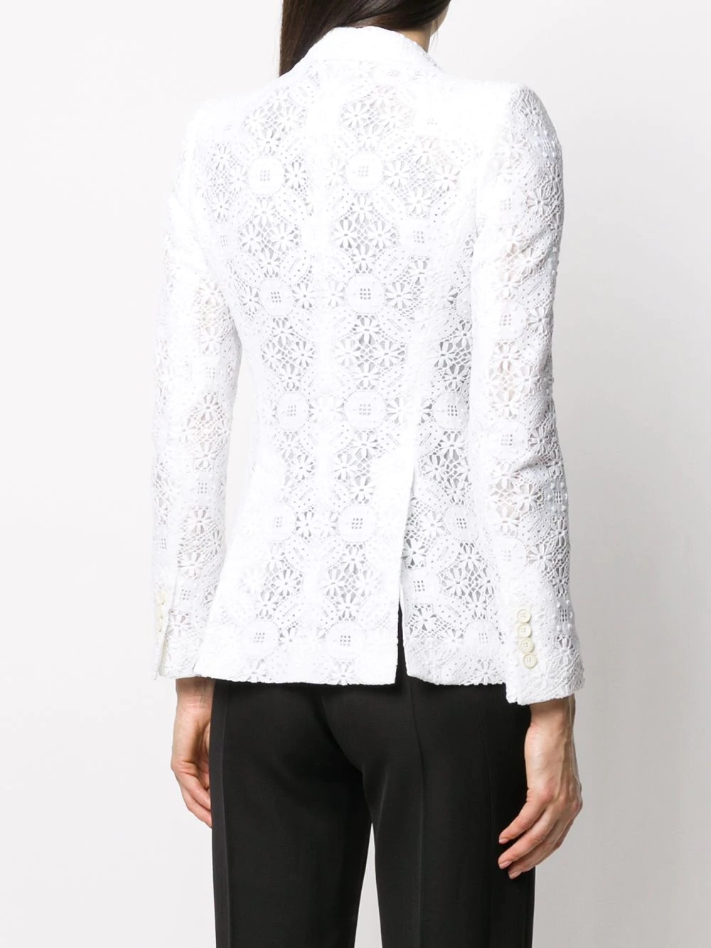 broderie anglaise blazer - 4