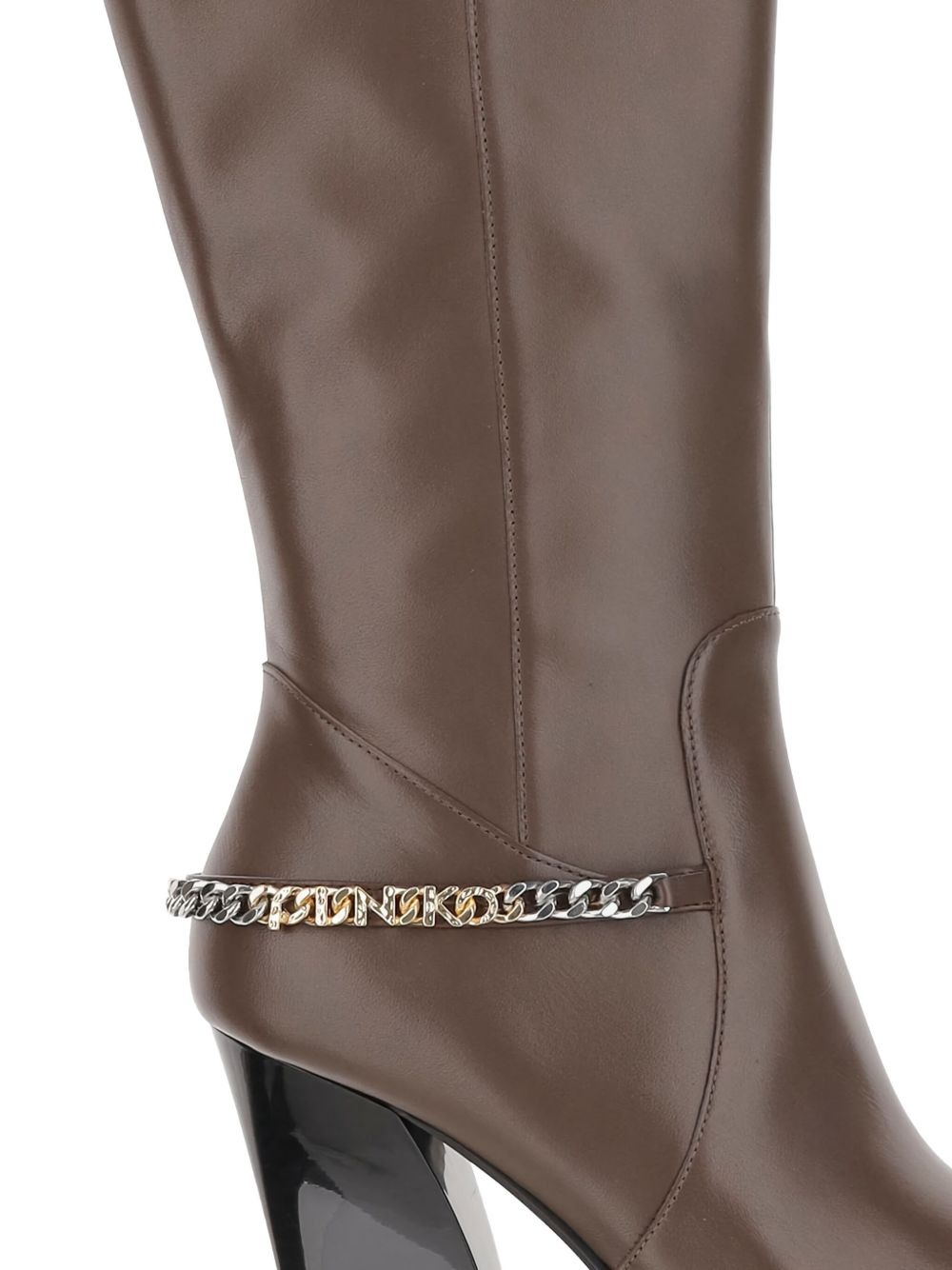 90mm chain-embellished boots - 4