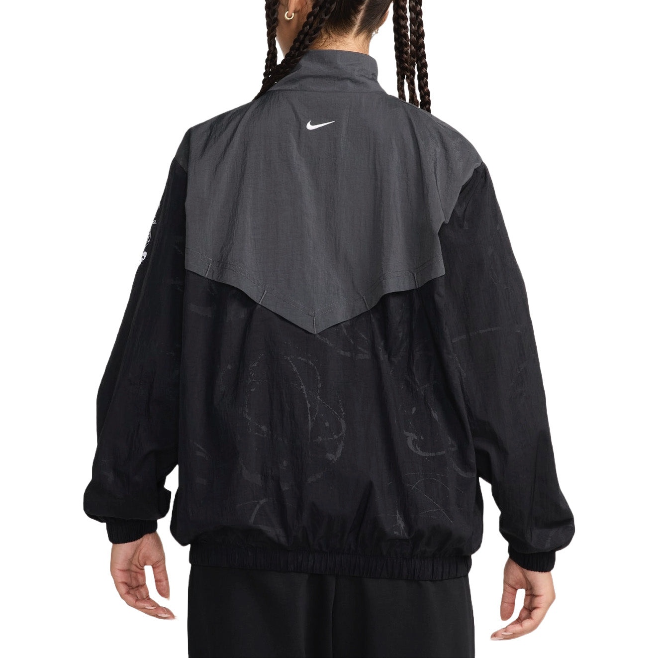 (WMNS) Nike Sportswear Breaking Windrunner Jacket Asia Sizing 'Black Anthracite' HF6069-010 - 2