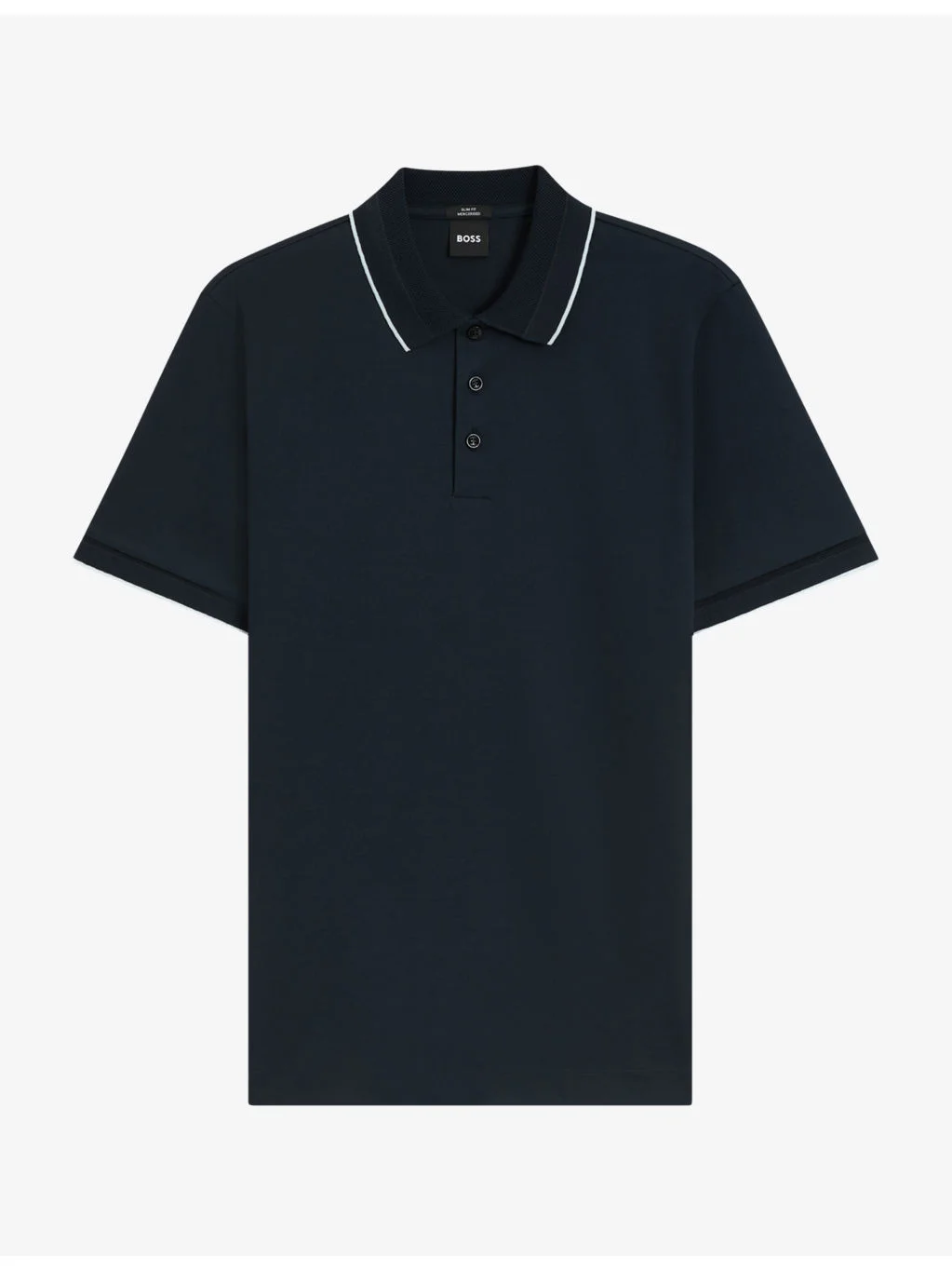Contrast-Trim Short-Sleeve Cotton Polo - 1