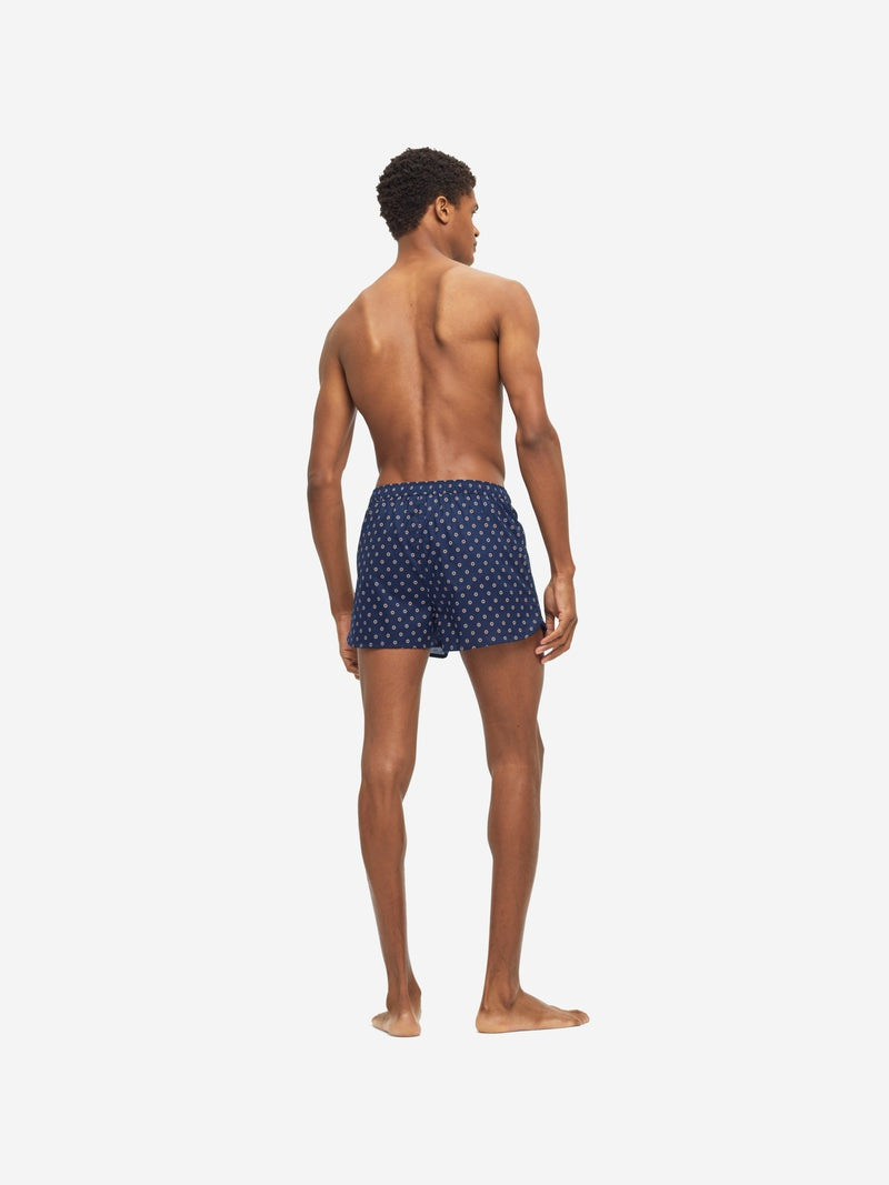 Men's Modern Fit Boxers Nelson 90 Cotton Batiste Navy 5