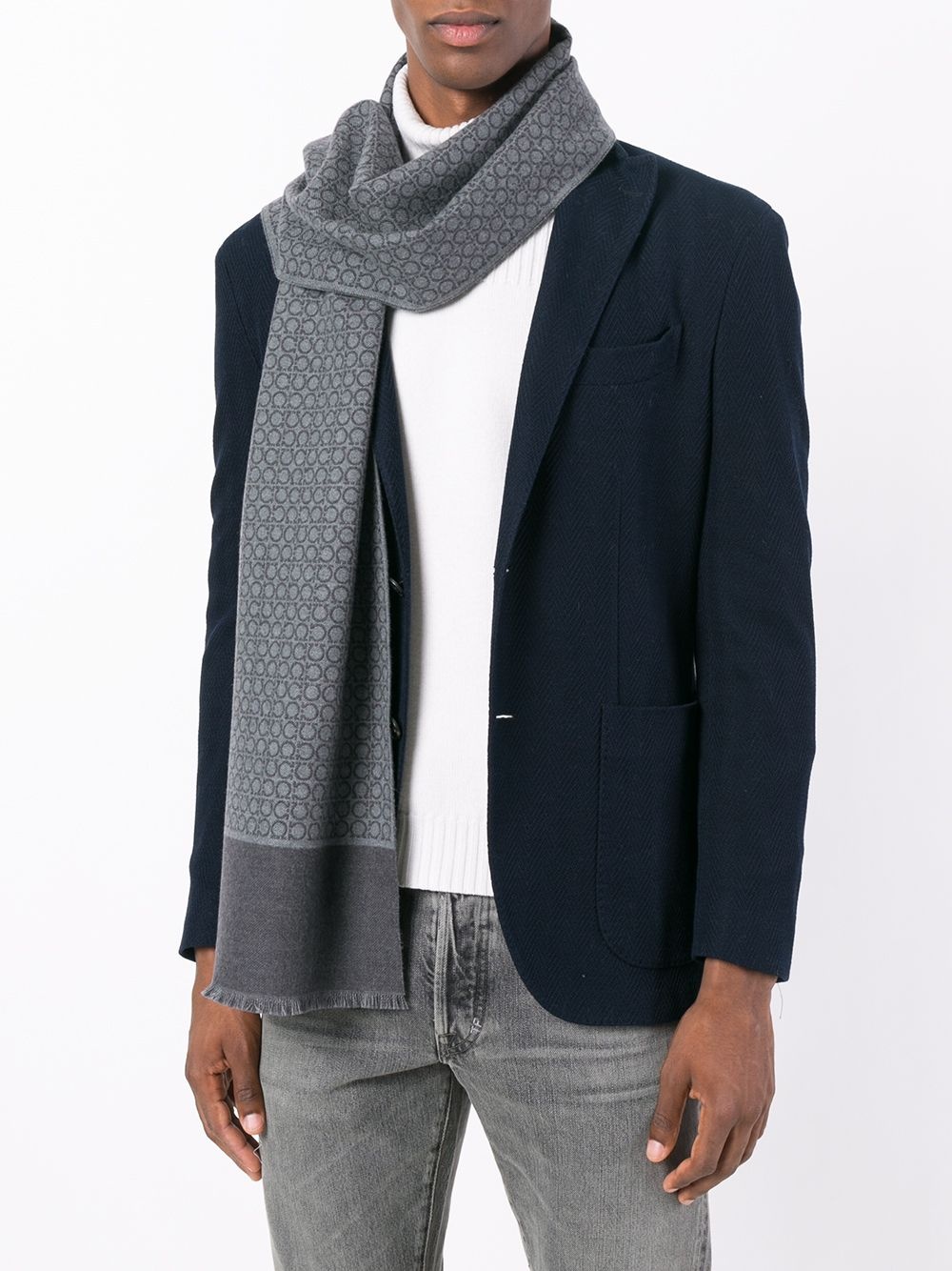 Interlocked Gancini scarf - 2