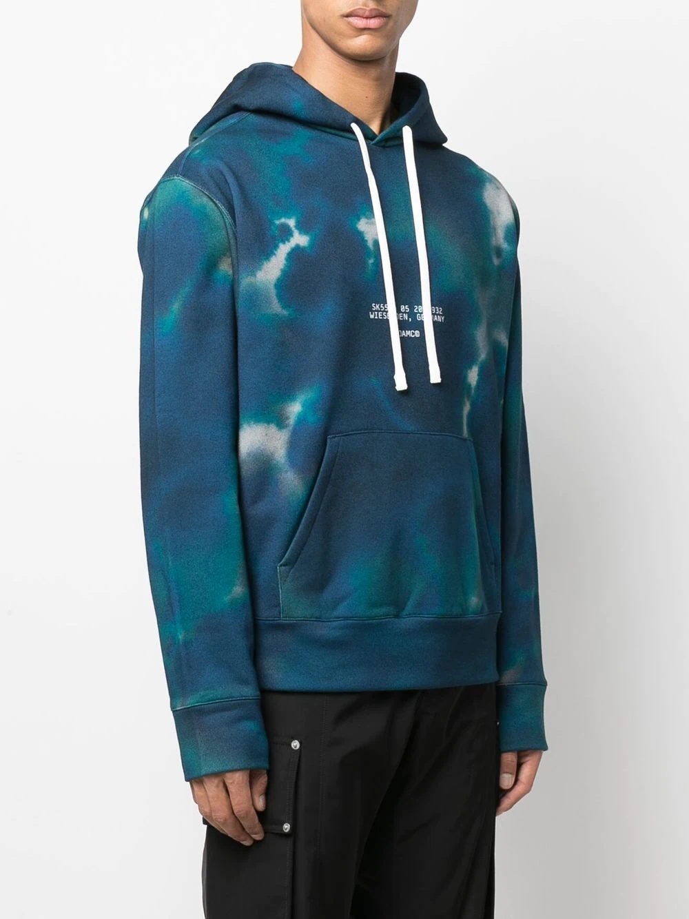 tie-dye cotton hoodie - 3