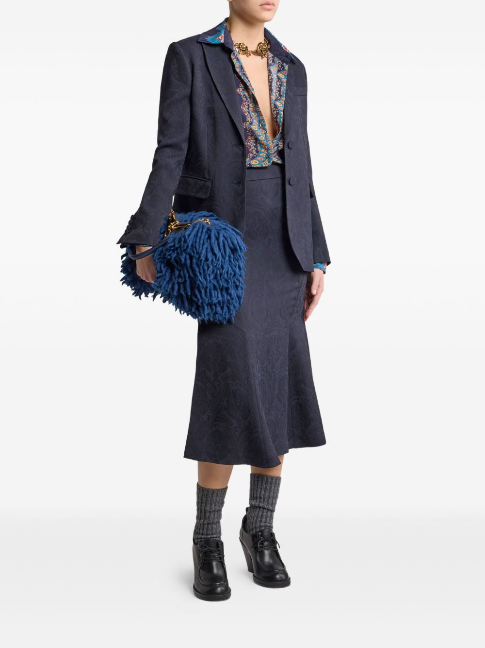 paisley-pattern cady blazer - 2