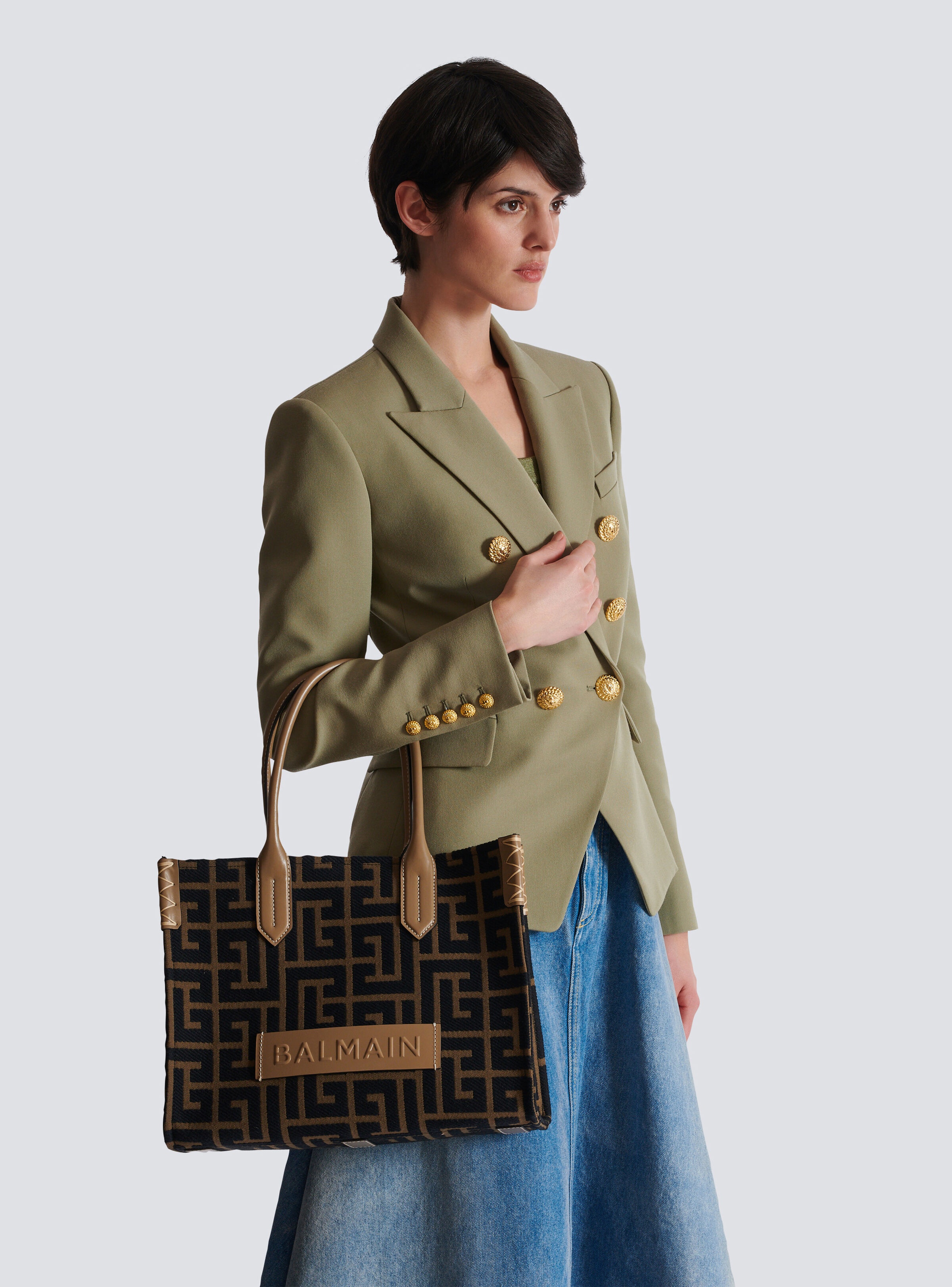 B-Army Shopper 36 bag in PB Labyrinth jacquard - 8
