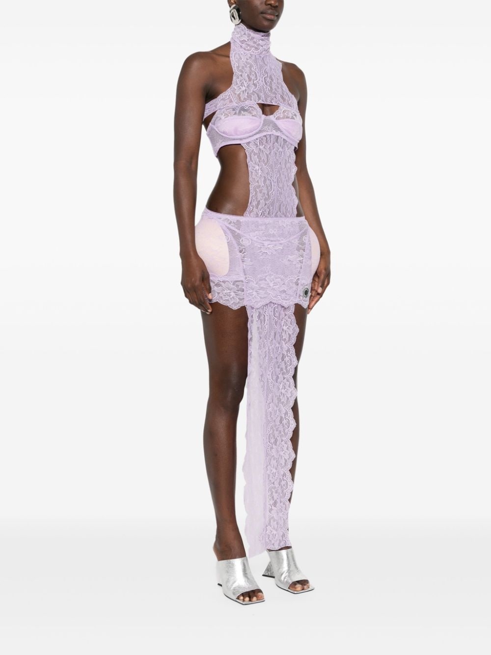 x Shayne Oliver lingerie minidress - 3