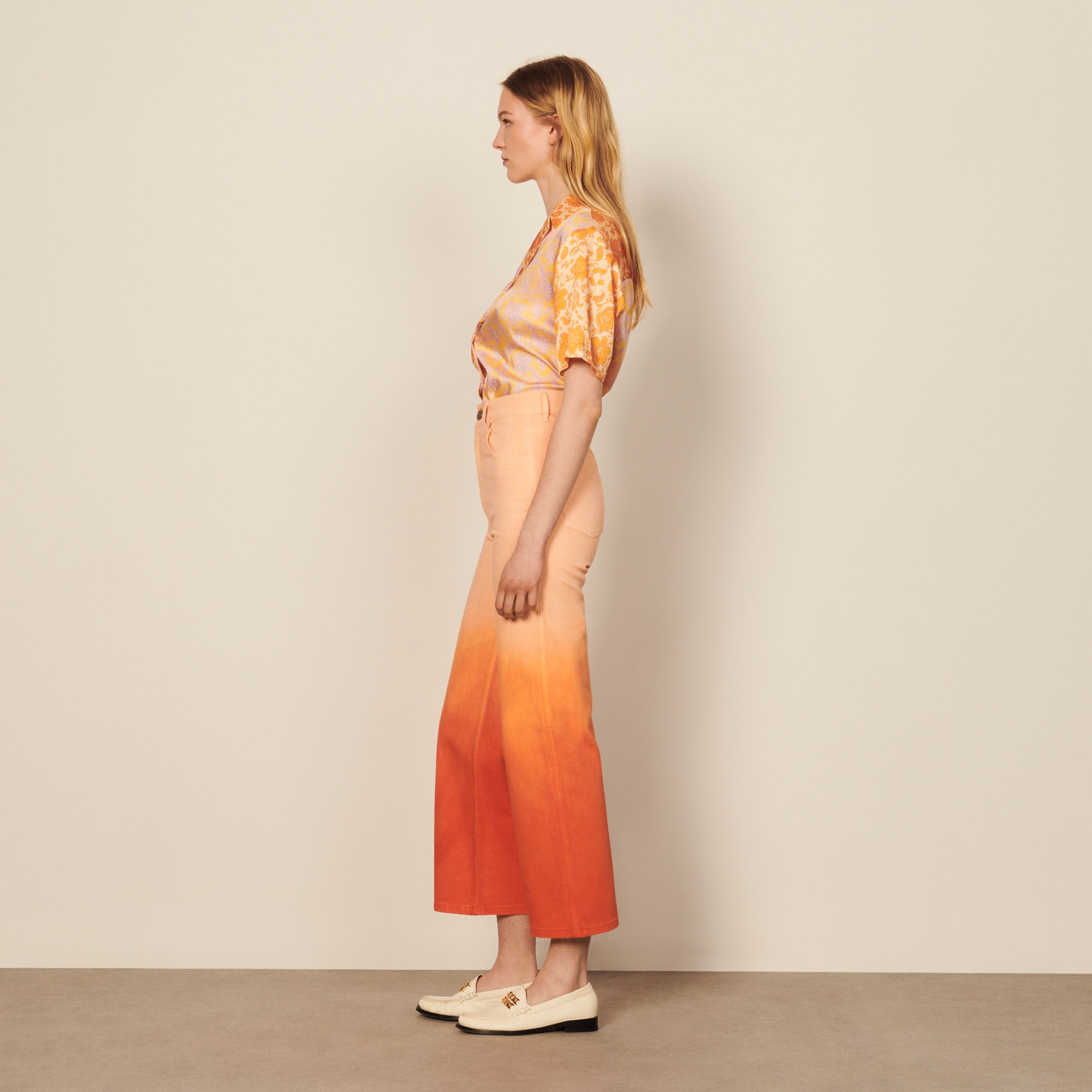 Straight-leg gradient-effect jeans - 4