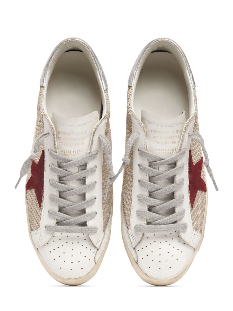 Super-star leather & tech sneakers - 6