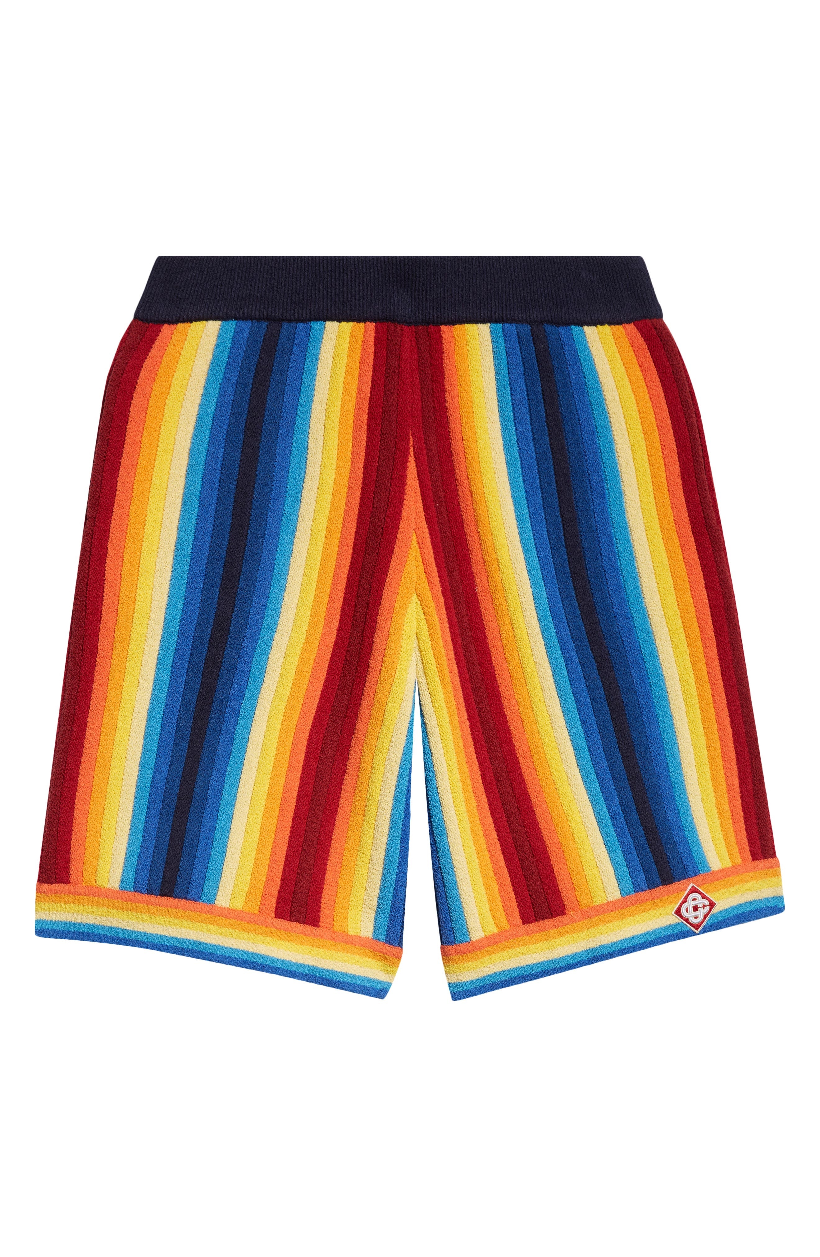 Casablanca Gradient Stripe Terry Cloth Shorts in Blue Multi at Nordstrom - 6
