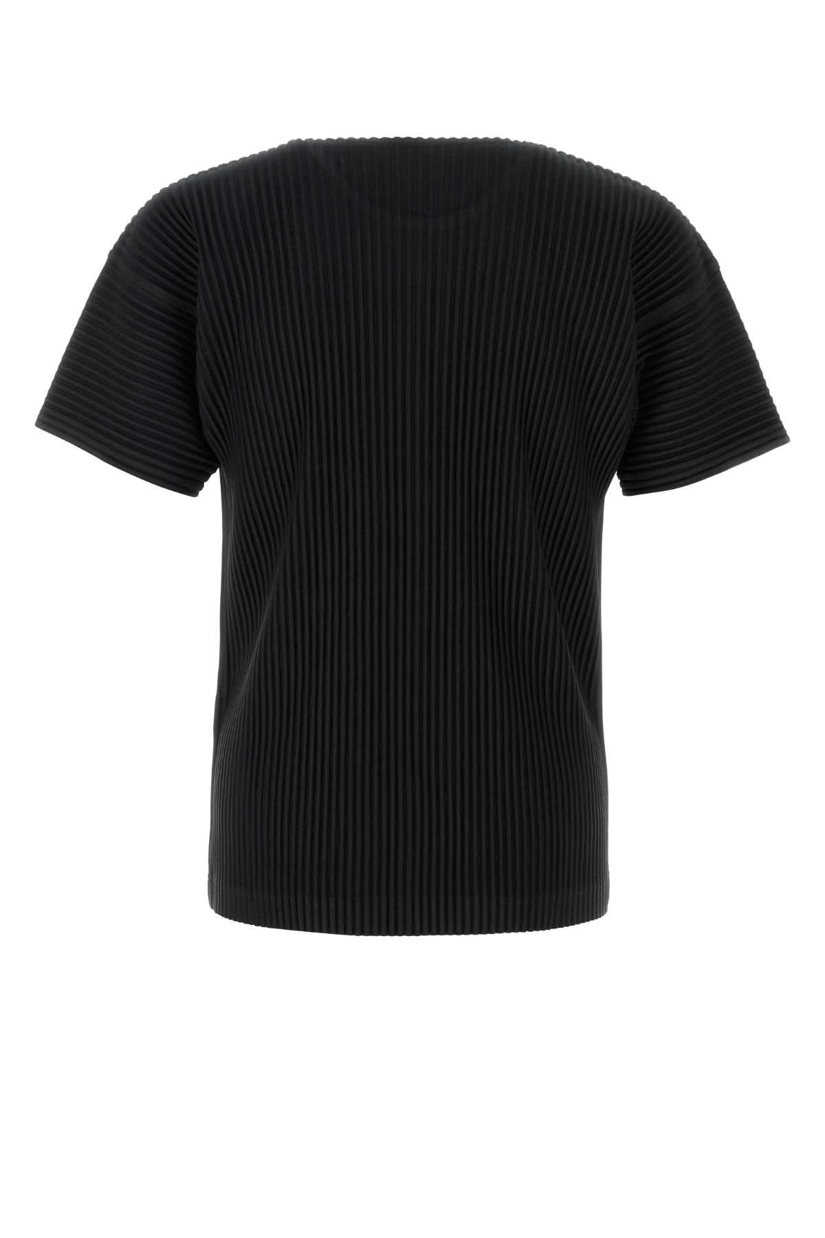 Homme Plisse' Issey Miyake Men Black Polyester T-Shirt - 2