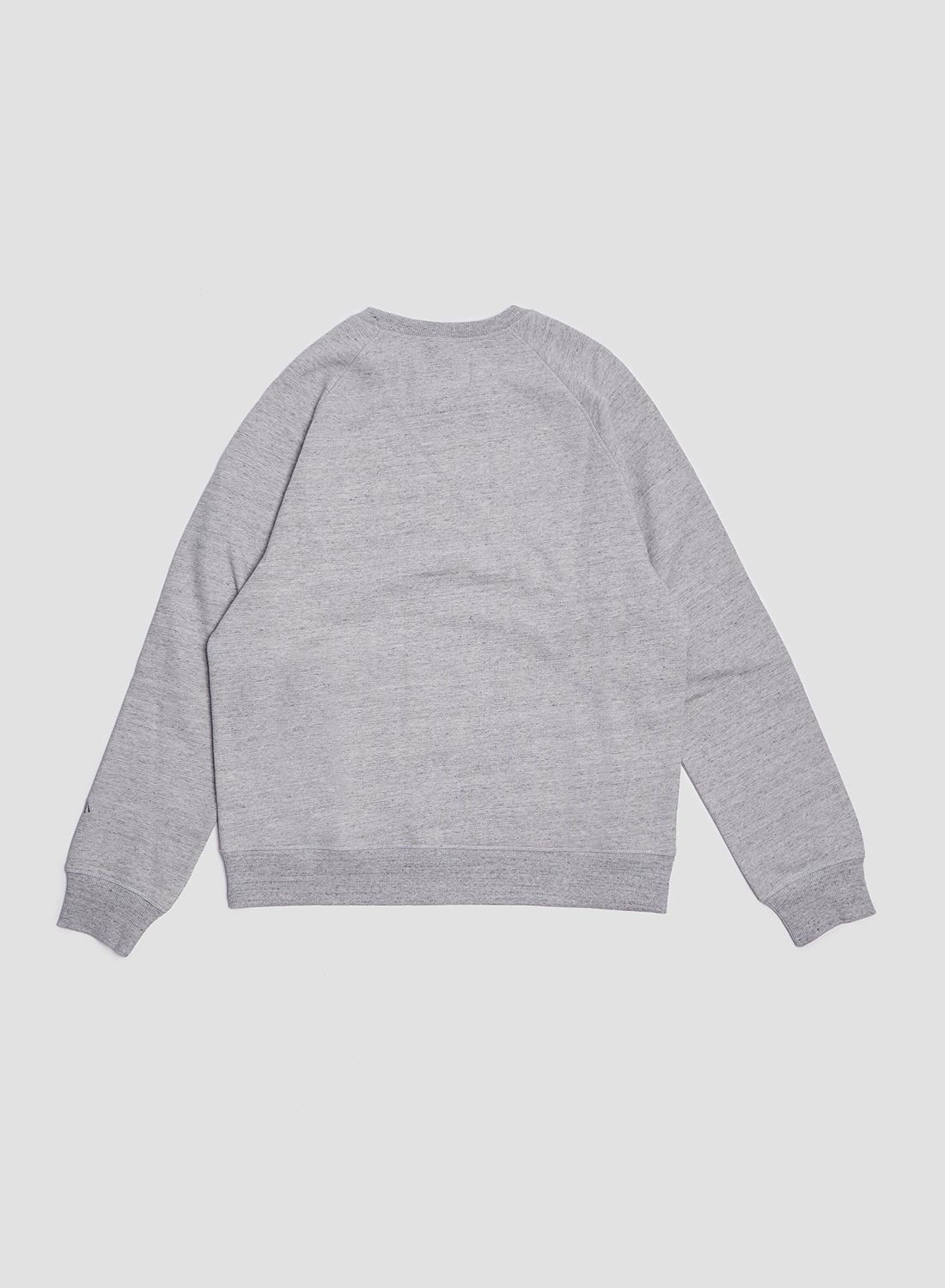 Embroidered Arrow Crew in Grey Marl - 4