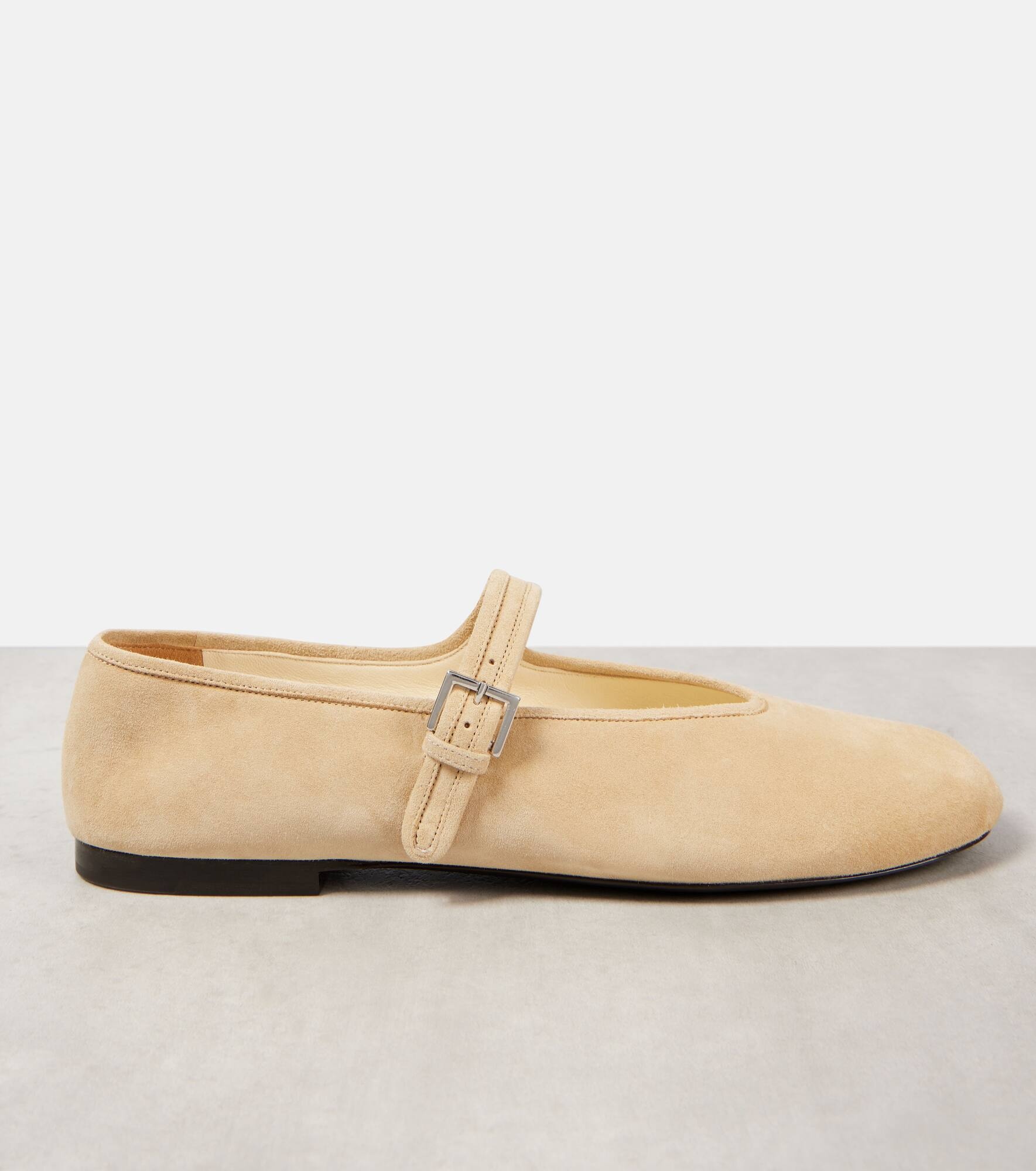 Suede Mary Jane flats - 4