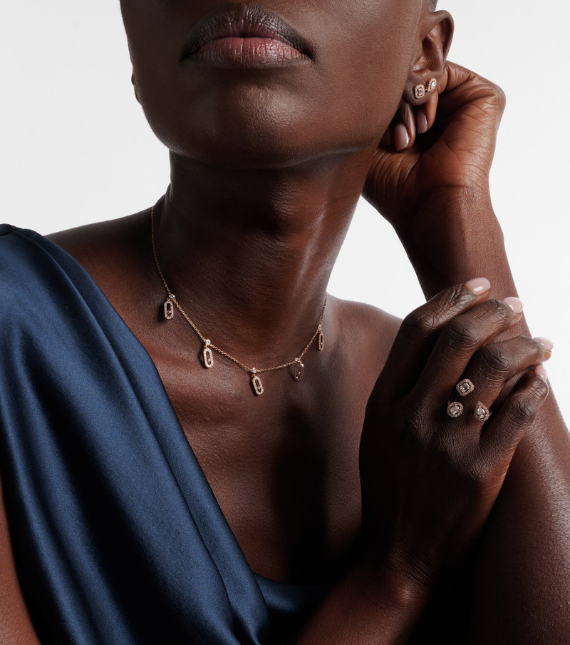 Move Uno 18kt rose gold choker with diamonds 3