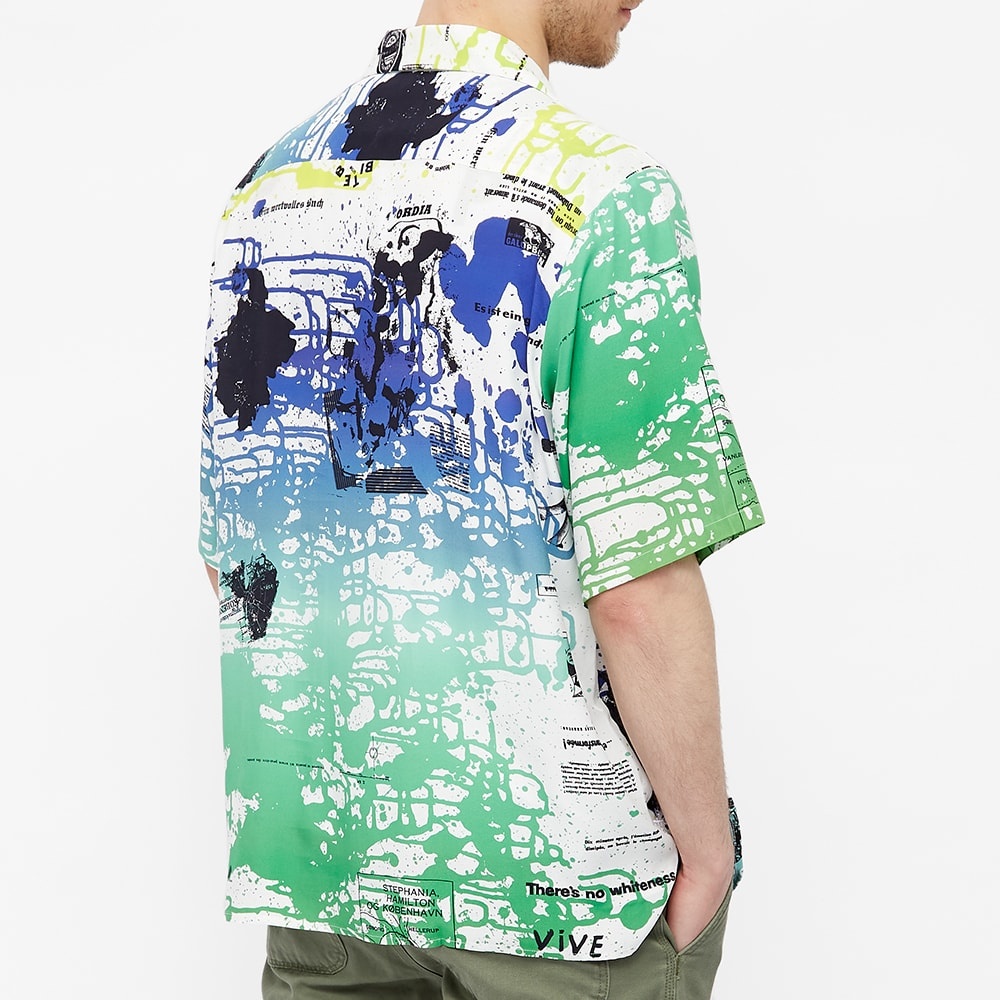 Uniform Experiment Asger Jorn Short Sleeve Open Collar Big Shirt - 5