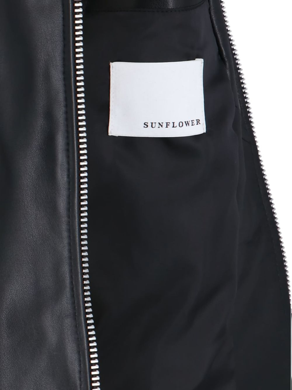 zip-front leather jacket - 4