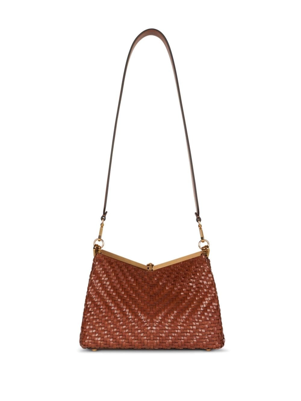 medium woven Vela shoulder bag - 3