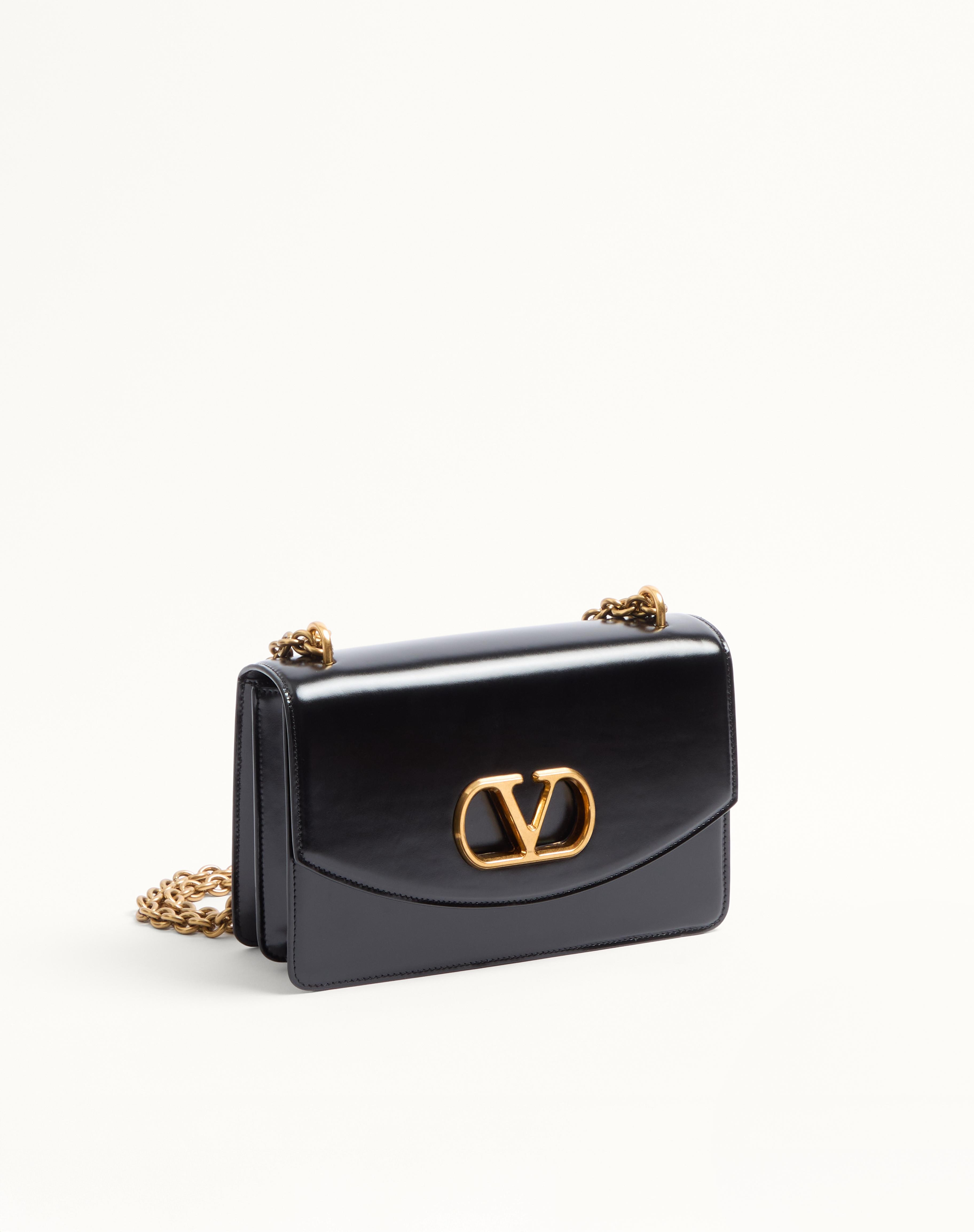 VALENTINO GARAVANI VAIN SHOULDER BAG IN SHINY CALFSKIN - 2