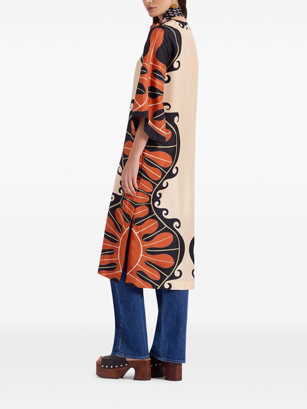 printed kaftan dress - 3