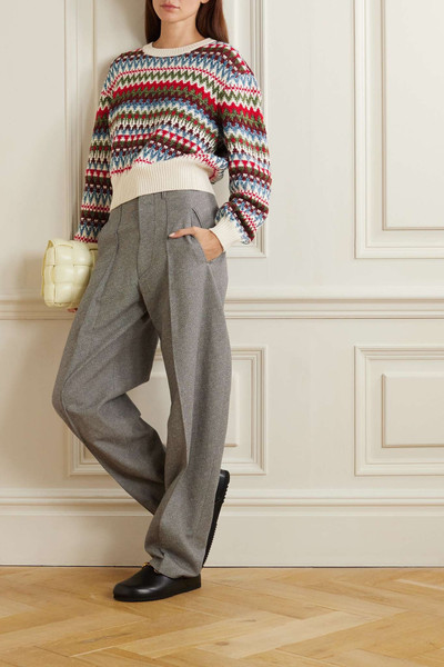 Loro Piana Trujillo Fair Isle silk, cashmere and cotton-blend sweater outlook