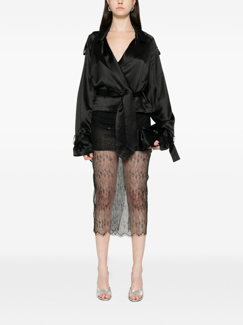 The Frankie Shop Alrose lace midi skirt outlook