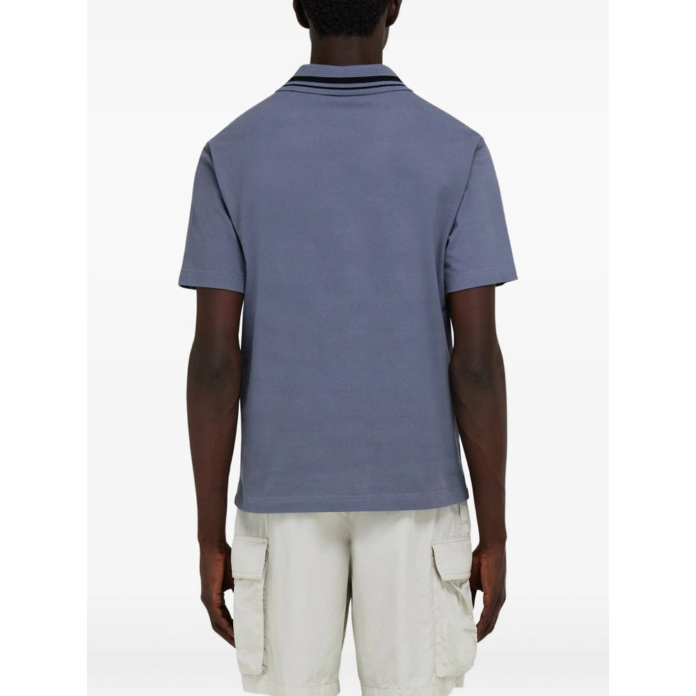 Ferragamo Blue Polo Shirts Men - 5