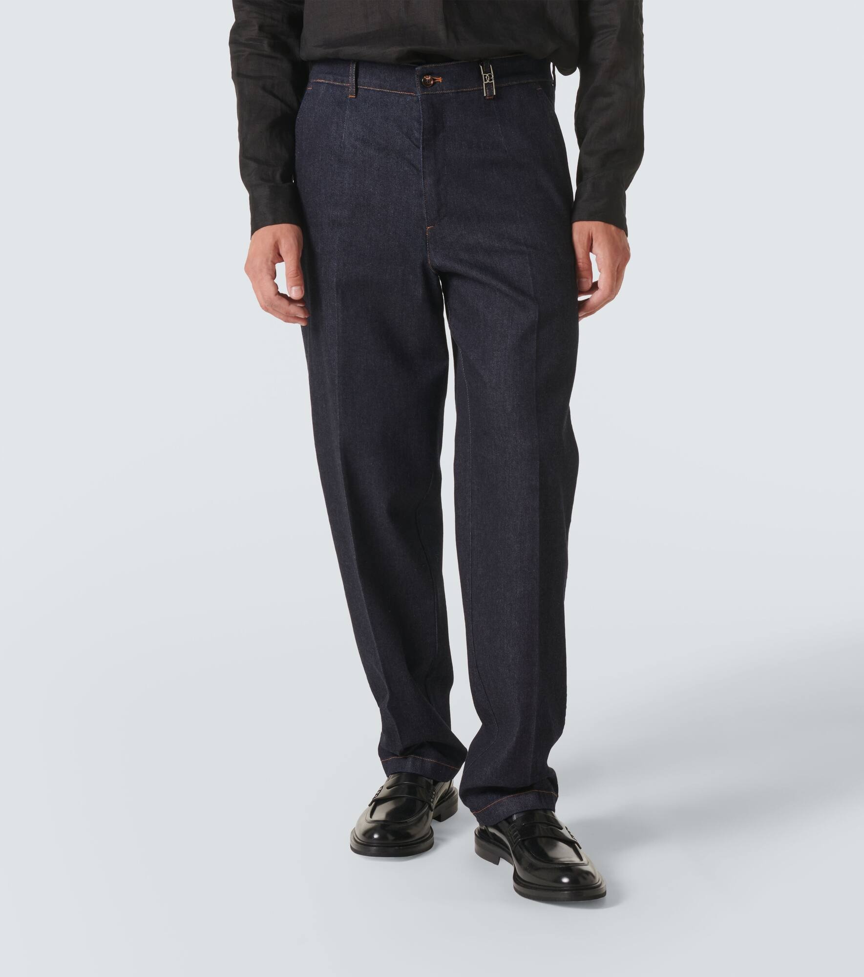 DG logo straight jeans - 3