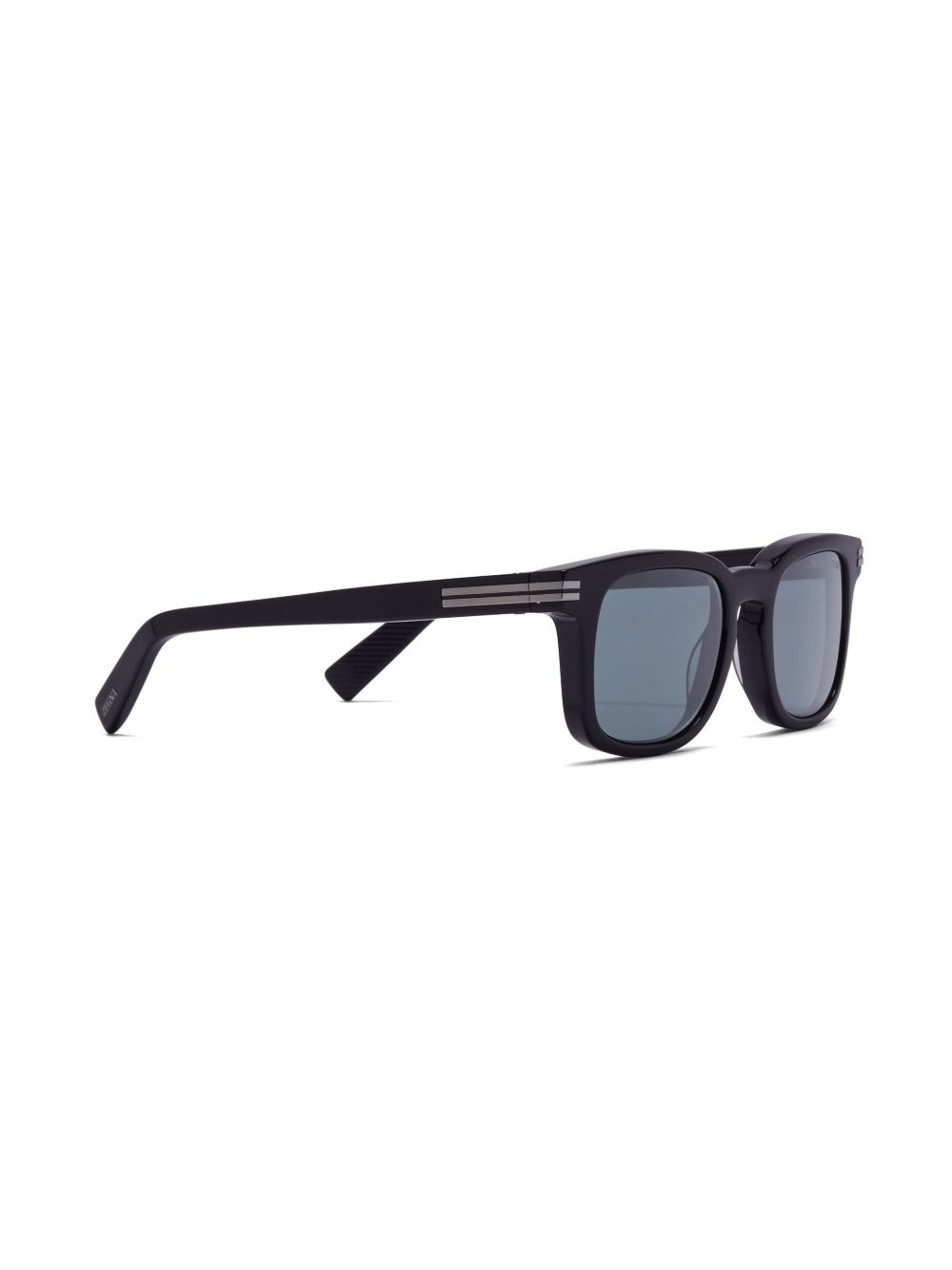 striped round-frame sunglasses - 2