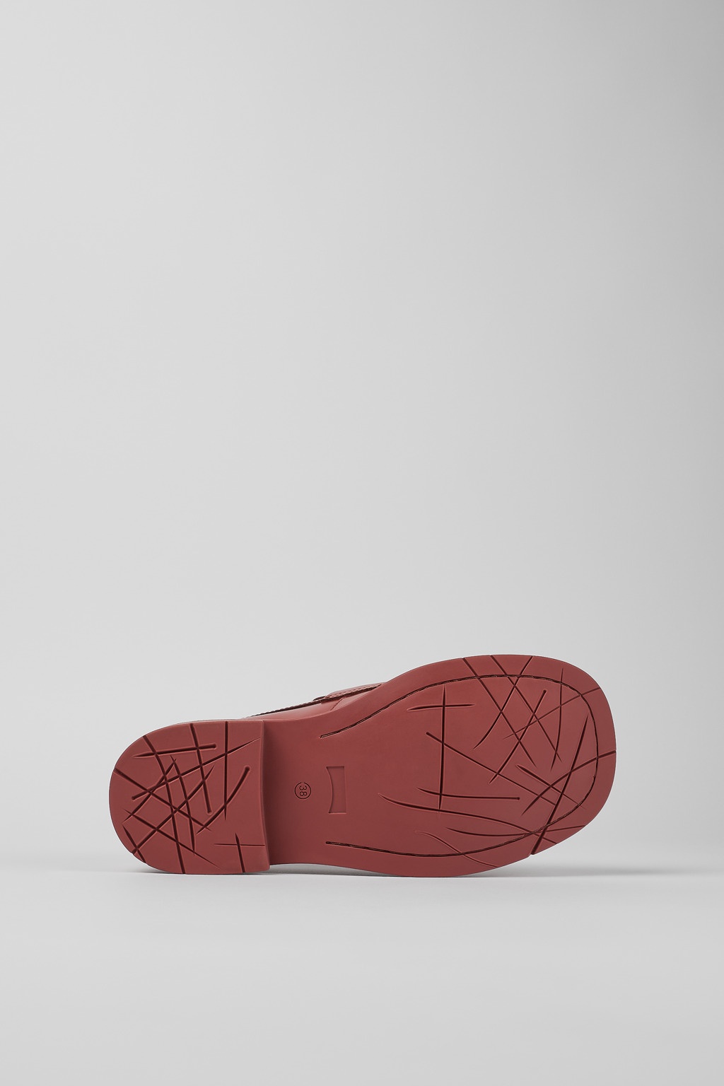 Red Leather Blucher - 5