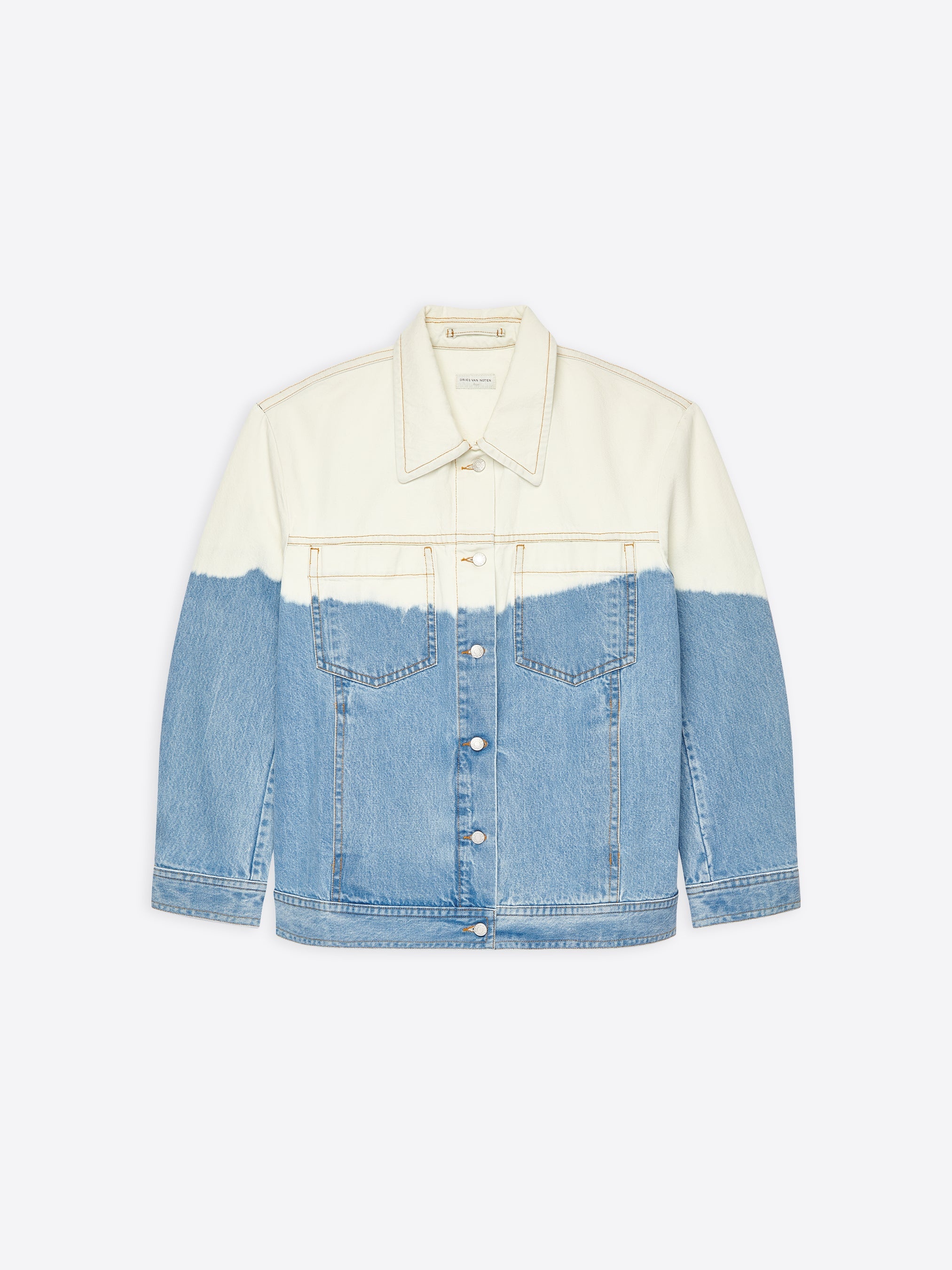 BELTED DENIM JACKET - 1