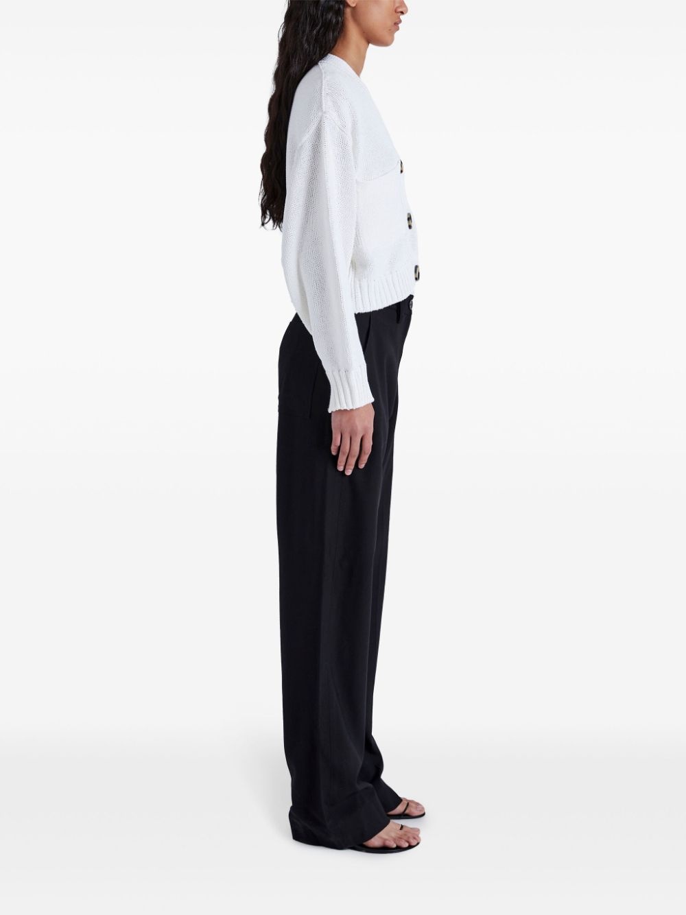 cropped knit cardigan - 3