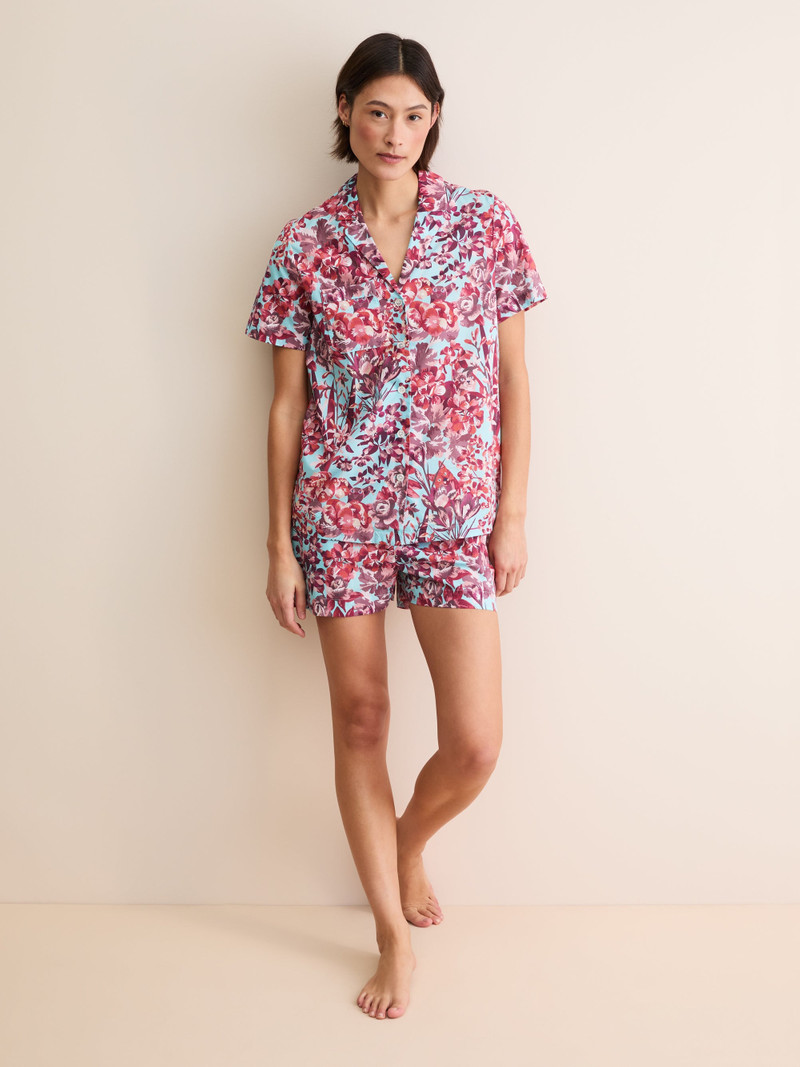 Derek Rose Women's Short Pajamas London Garden Multi outlook