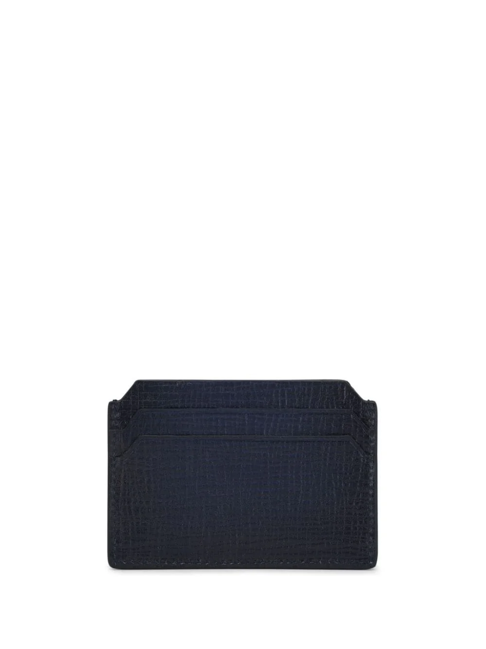 debossed-logo leather cardholder - 1
