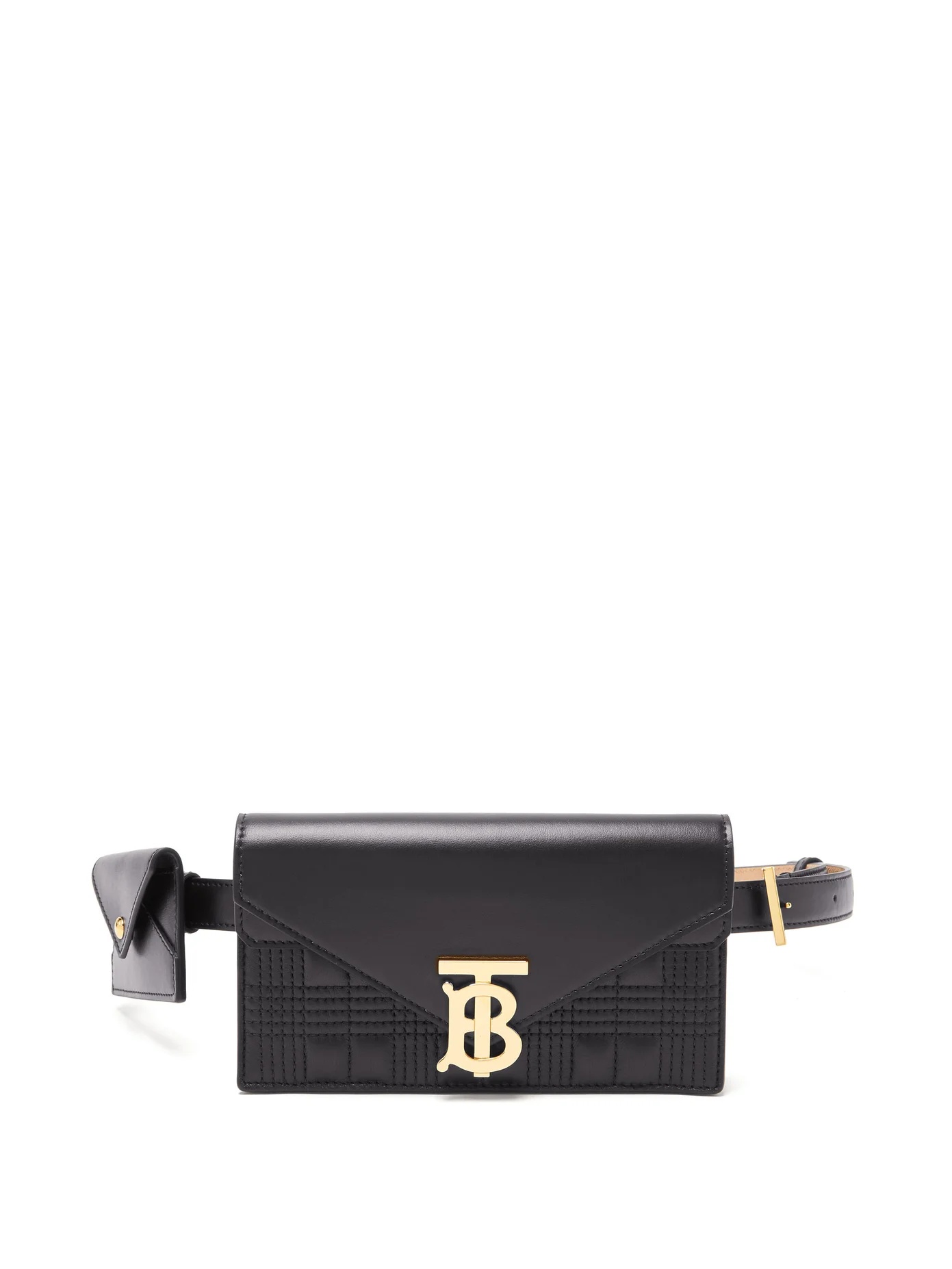 TB-logo quilted leather belt bag - 1