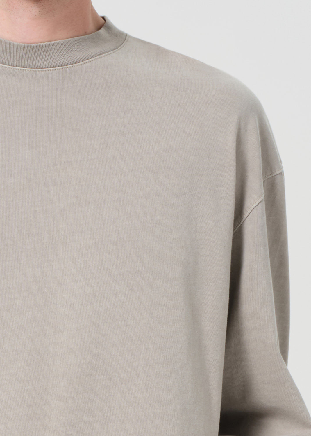 ASHA LONG SLEEVE MOCK NECK TEE IN WICKER - 6