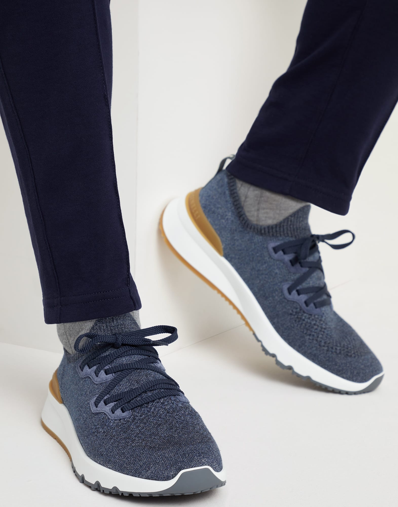 Cotton chiné knit runners - 4