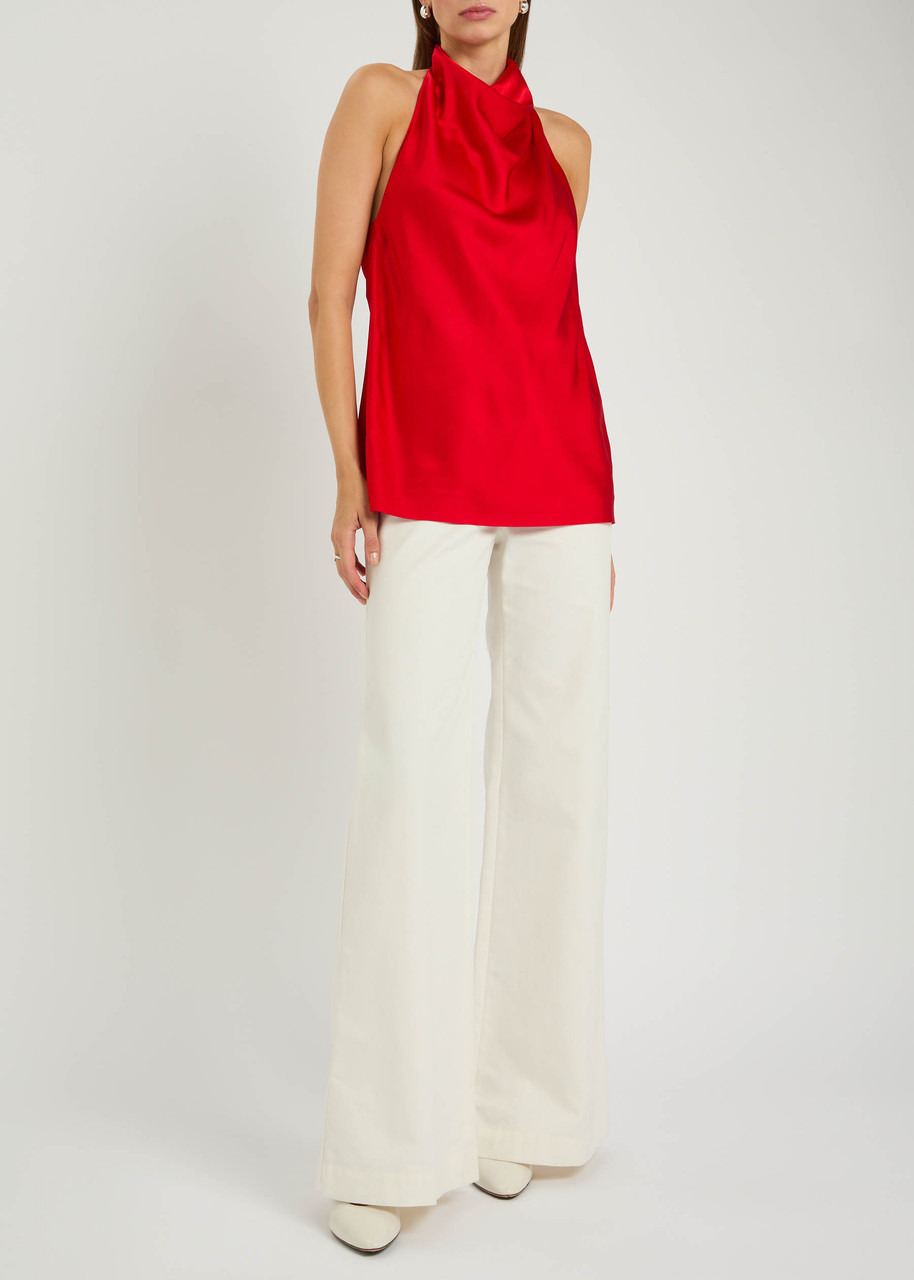 Stella Mccartney Draped Satin top - 4