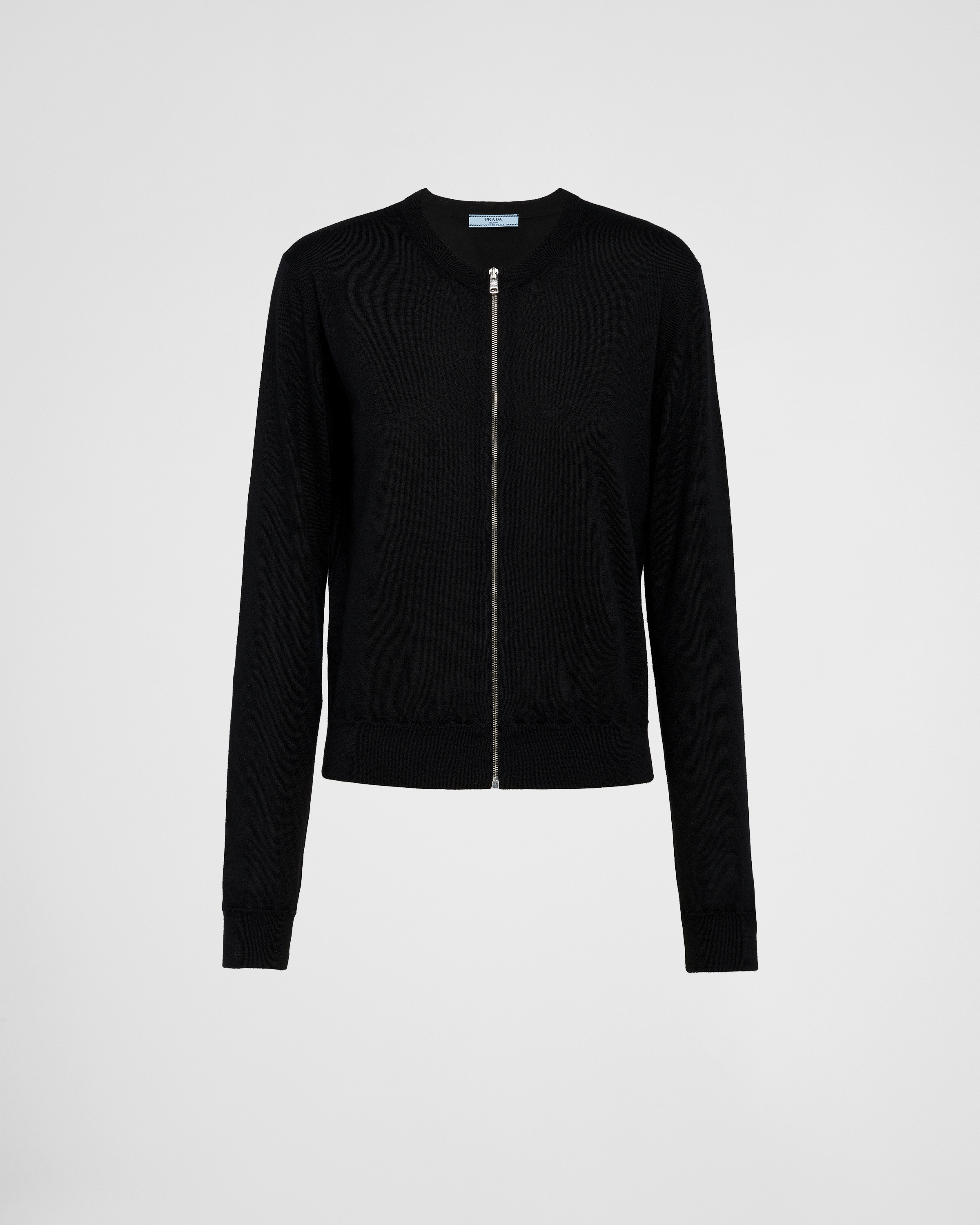 Cashmere zipper cardigan - 1