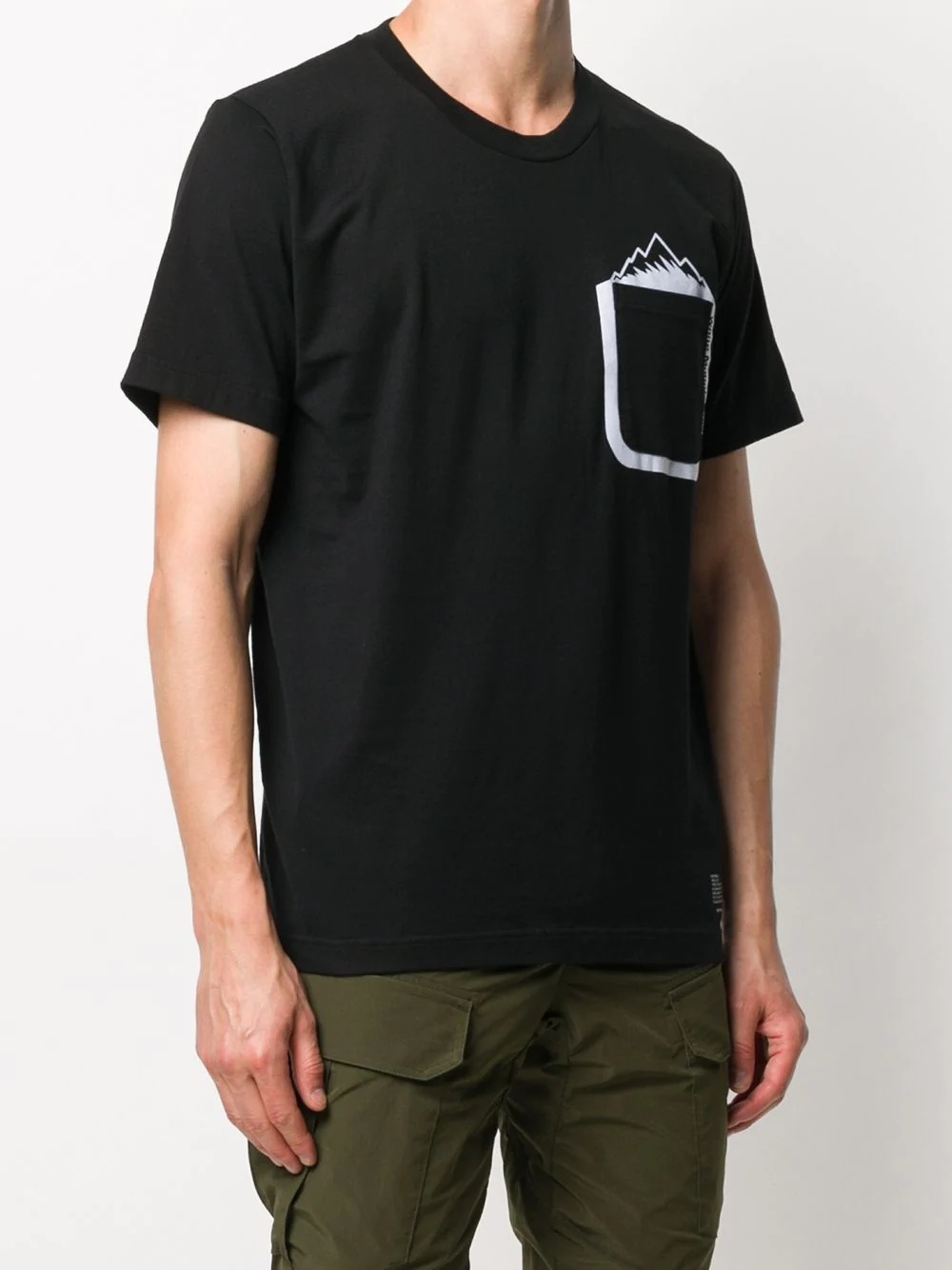 Mountain printed pocket T-Shirt  - 3