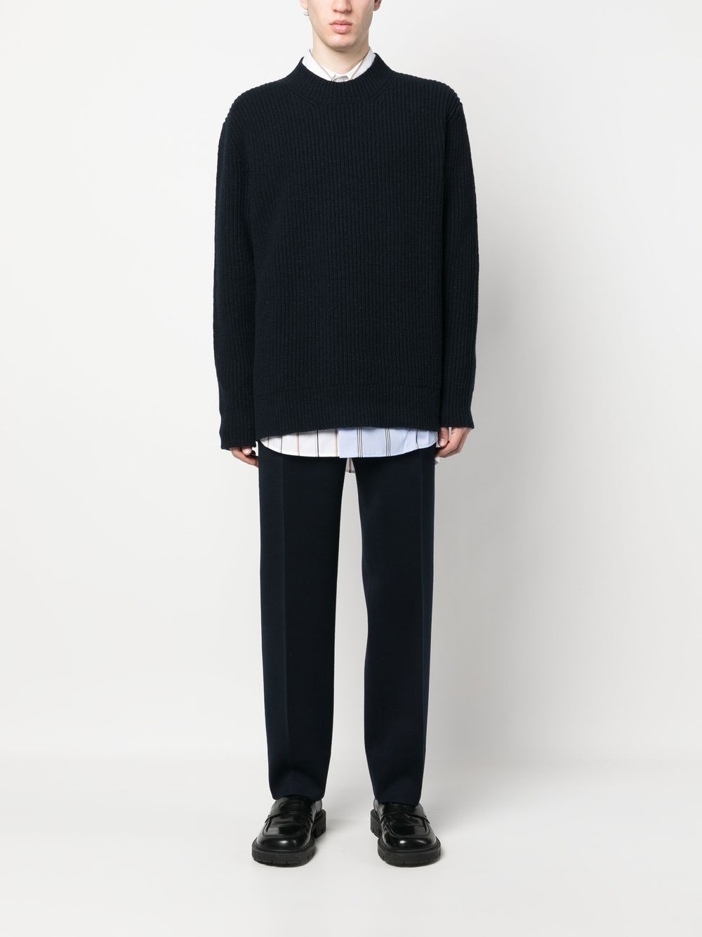 high-neck knitted pullover - 2