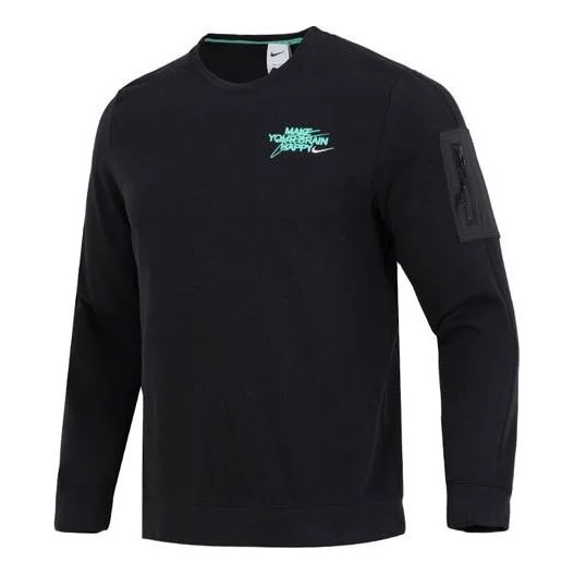 Nike sleeves pocket crew neck sweatshirt 'Black' DQ7867-010 - 1