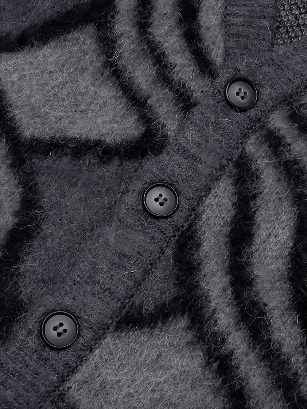 patterned-jacquard cardigan - 3