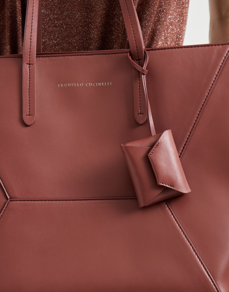 Calfskin bag charm 3