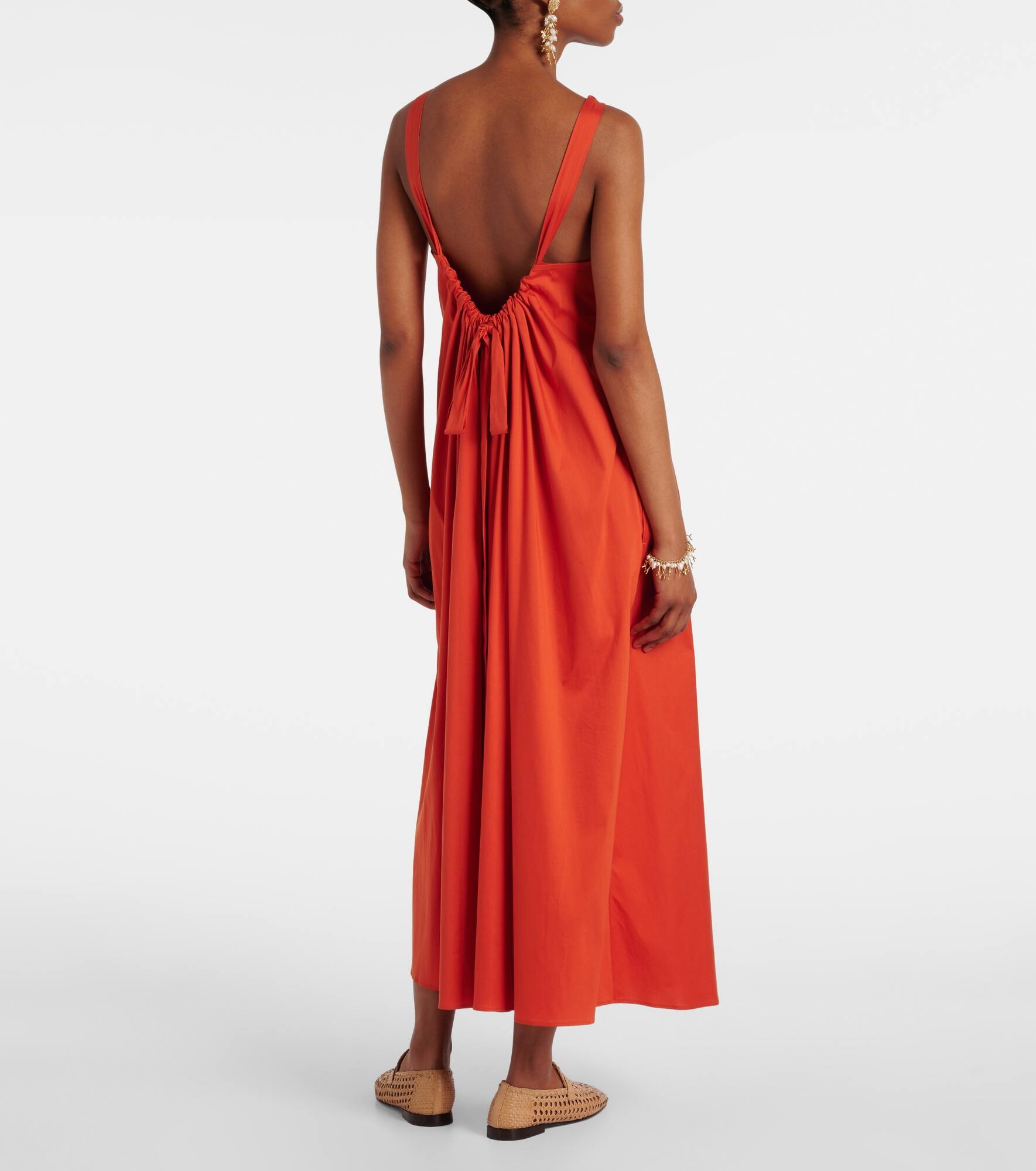 Romea cotton-blend poplin maxi dress - 3