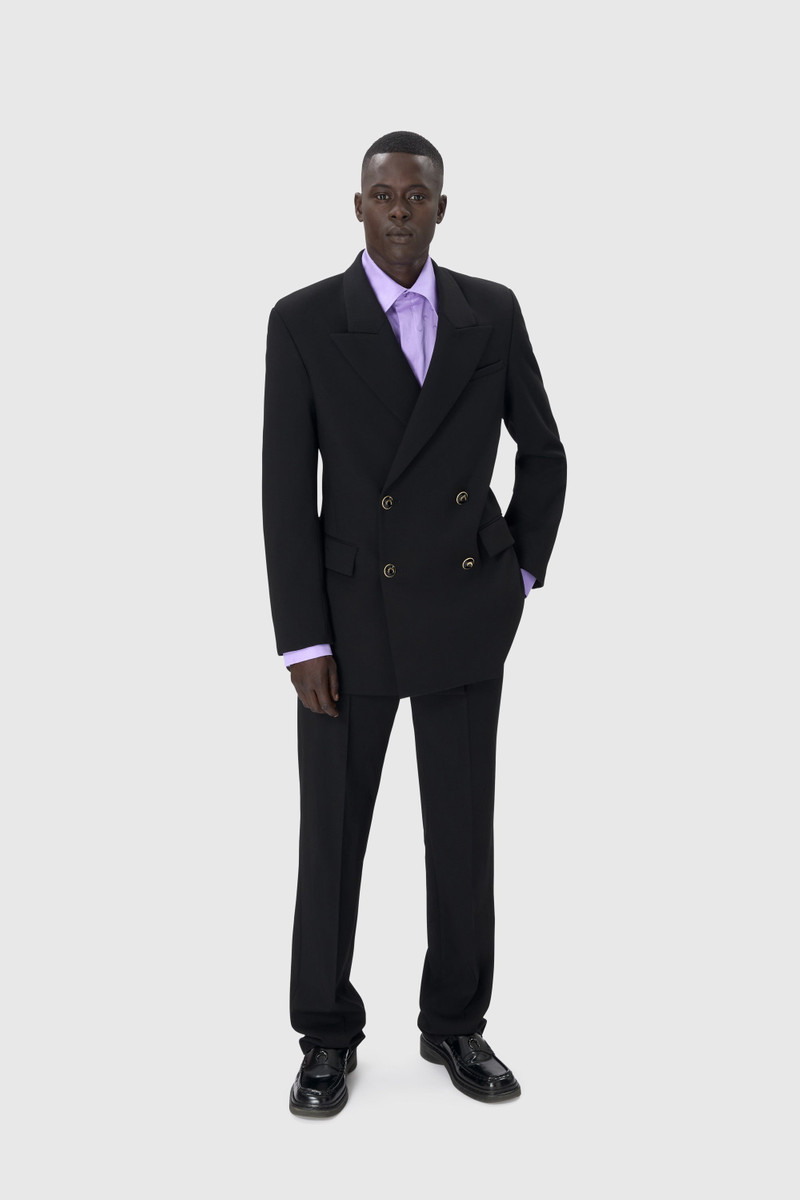 Marine Serre Virgin Wool Twill Fitted Jacket outlook