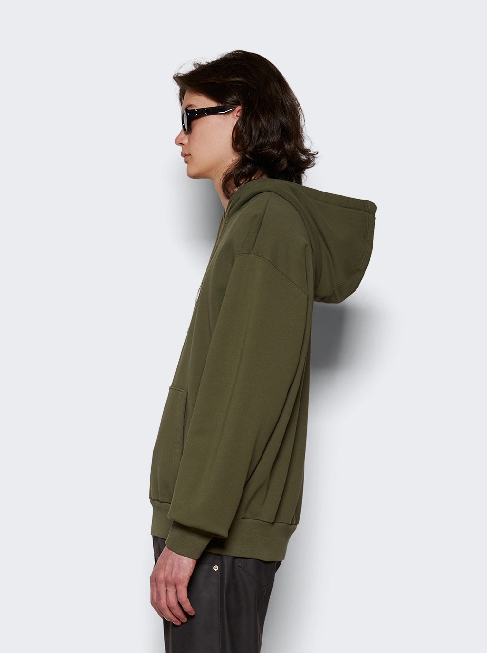 Graphic Hoodie Olive Green - 4