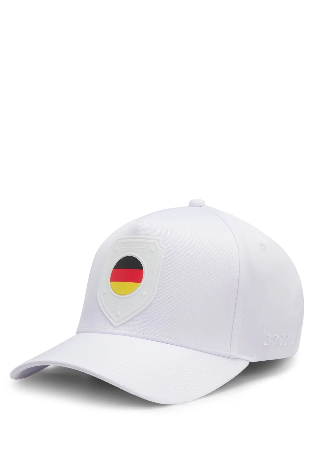LOGO CAP IN LUSTROUS TWILL WITH COUNTRY-FLAG BADGE - 1