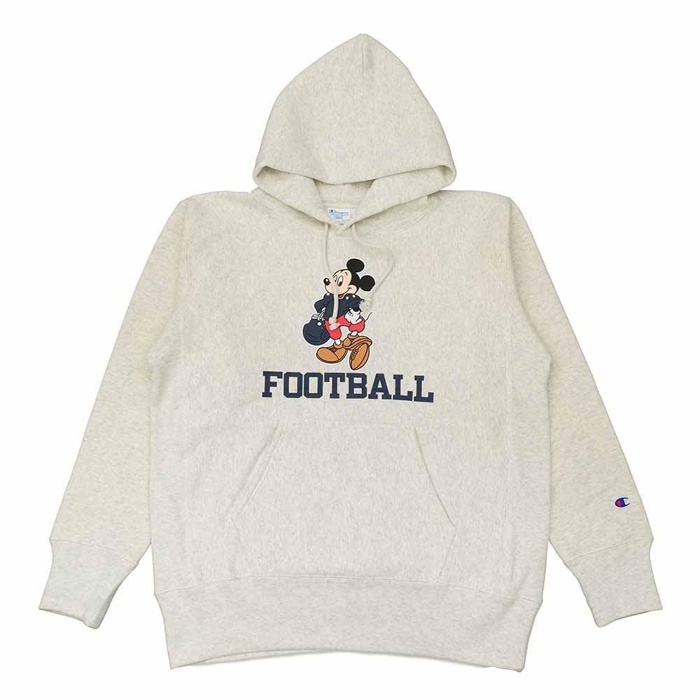 REVERSE WEAVE PULLOVER HOODED SWEATSHIRT - FOOTBALL - C3-A131 - 2